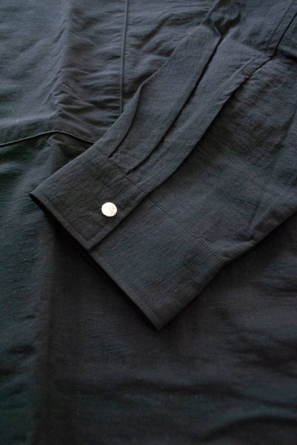 【希少】ANEI アーネイ Overlay Shirt C.O. 黒 ANEI (アーネイ) SIDE SLIT HAORI BIG W/C / サイドスリット