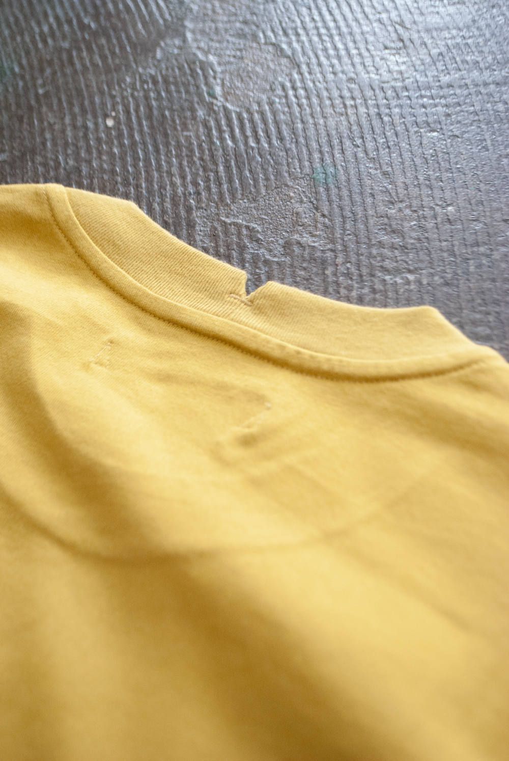 【ラスト1点】Layered Crew L/S/レイヤードクルーネックカットソー(MUSTARD)