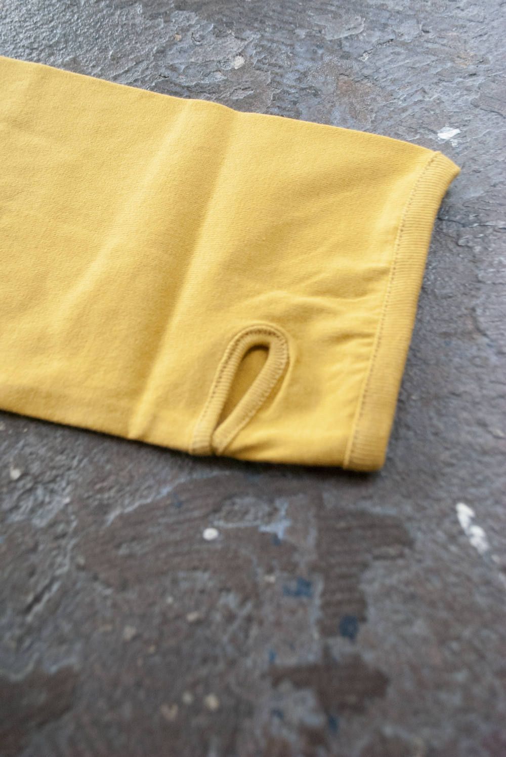 【ラスト1点】Layered Crew L/S/レイヤードクルーネックカットソー(MUSTARD)