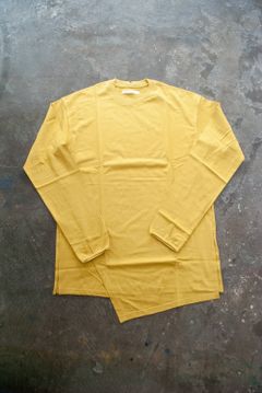 【ラスト1点】Layered Crew L/S/レイヤードクルーネックカットソー(MUSTARD)