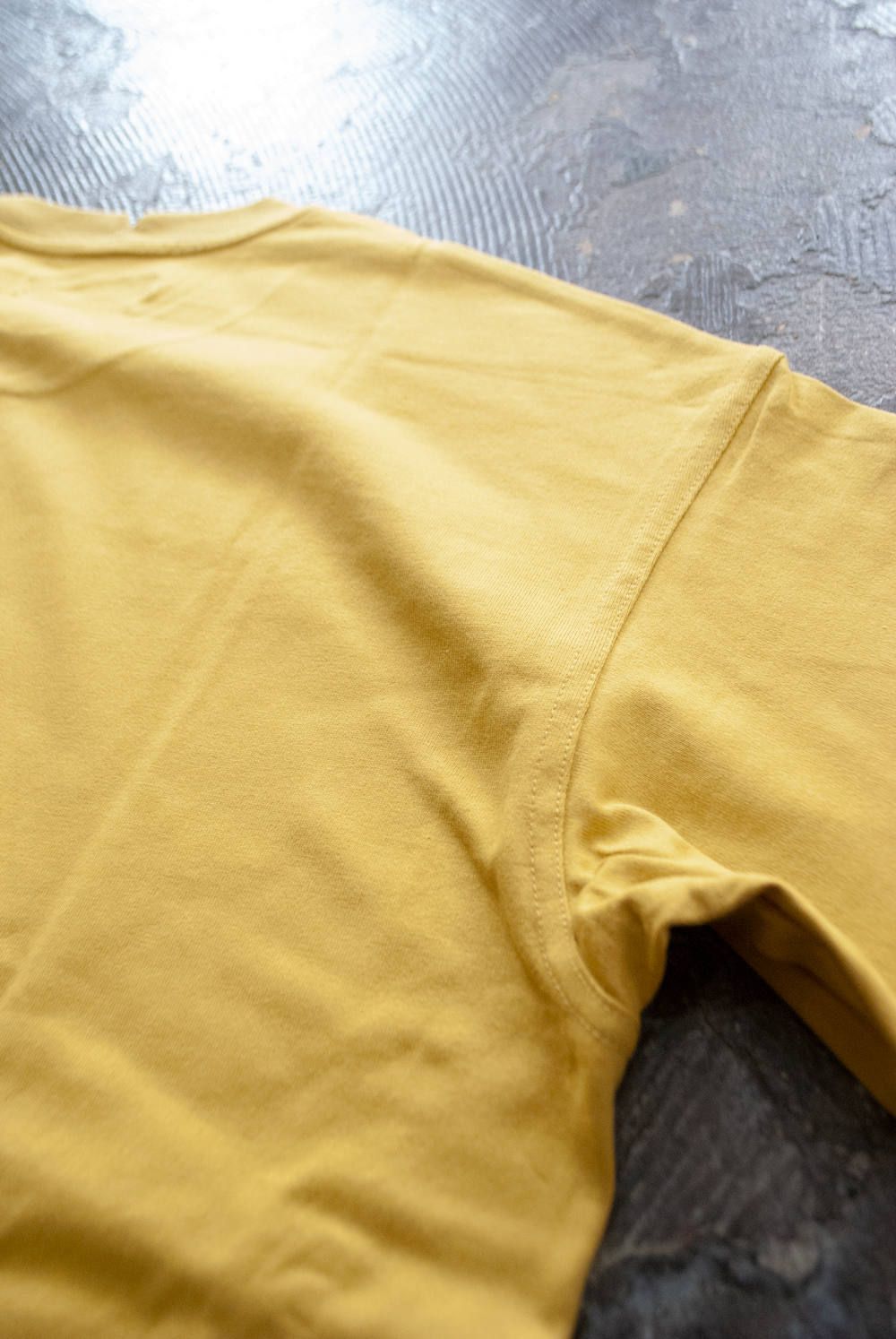 【ラスト1点】Layered Crew L/S/レイヤードクルーネックカットソー(MUSTARD)