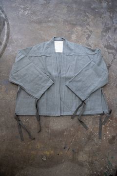 【ラスト1点】Side Slit Haori Big W/C/サイドスリット羽織りジャケット(GRAY)