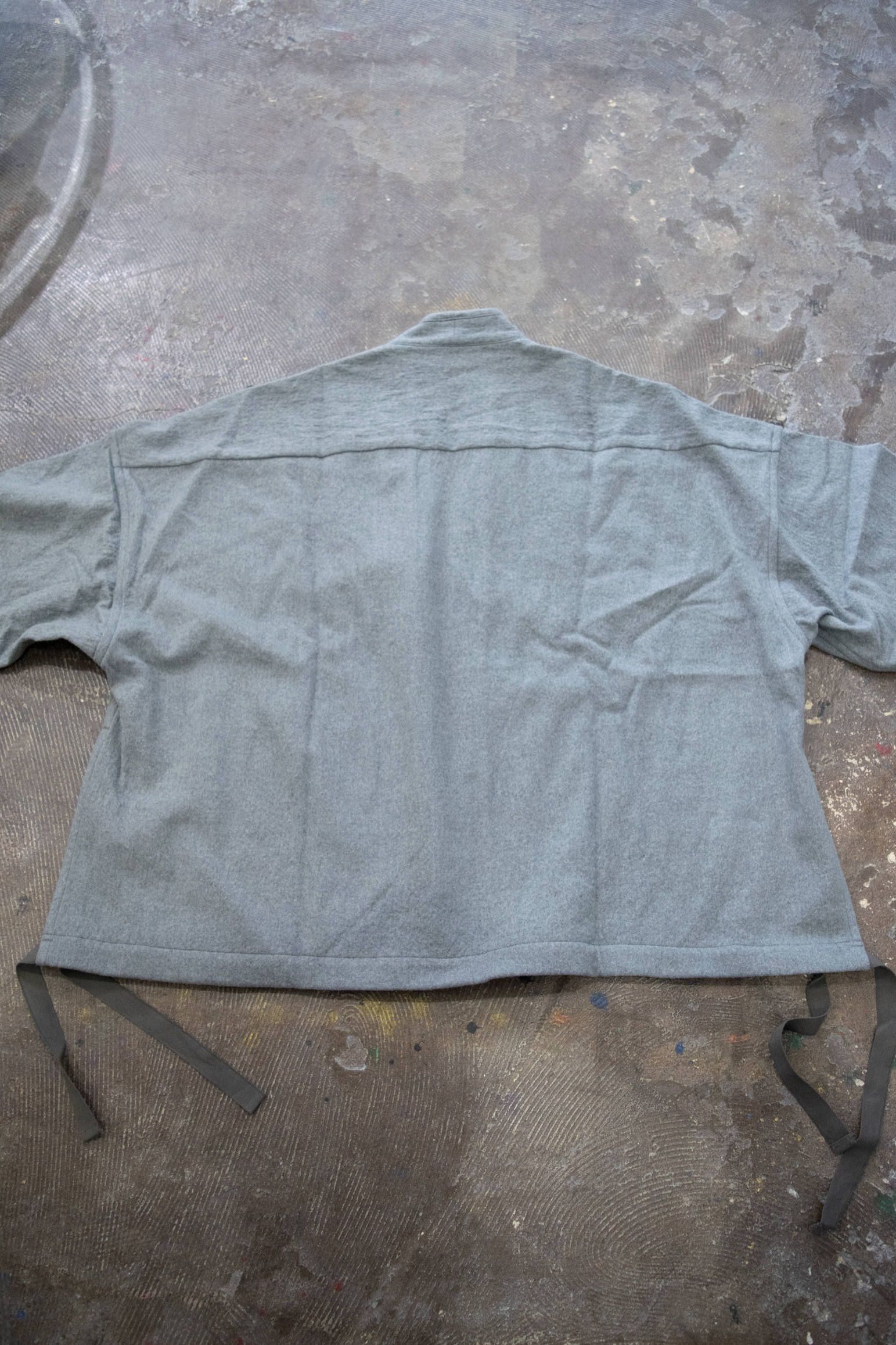 【ラスト1点】Side Slit Haori Big W/C/サイドスリット羽織りジャケット(GRAY)