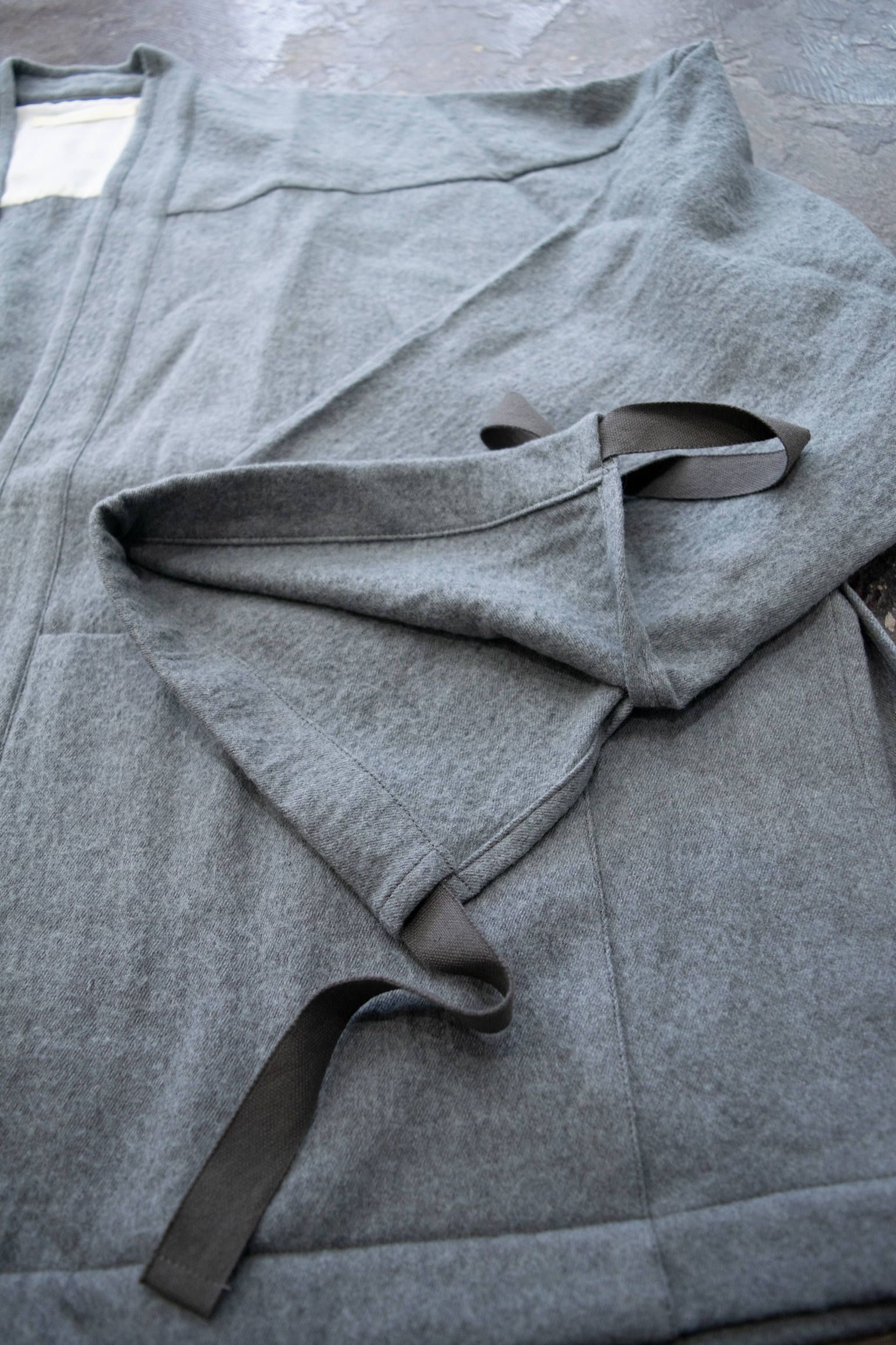 【ラスト1点】Side Slit Haori Big W/C/サイドスリット羽織りジャケット(GRAY)