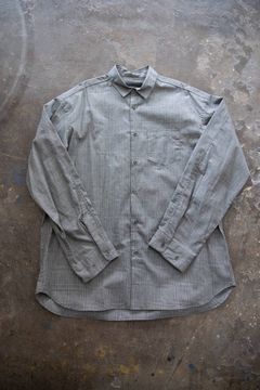 【ラスト1点】【19AW】Over Shirt(CEHCK)/オーバーサイズグレンチェックシャツ(GRAY)