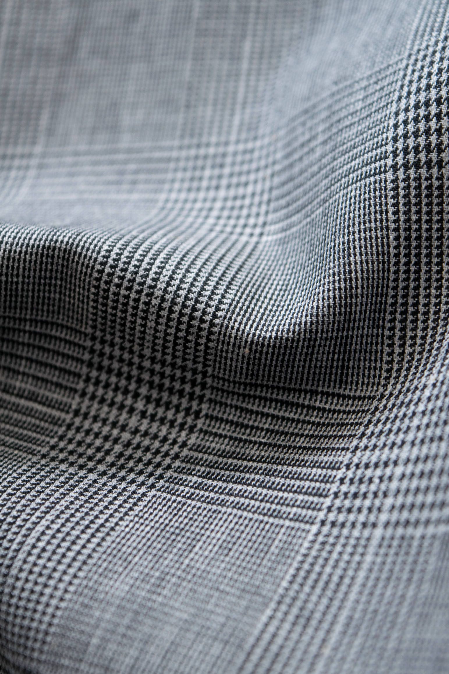 【ラスト1点】【19AW】Over Shirt(CEHCK)/オーバーサイズグレンチェックシャツ(GRAY)