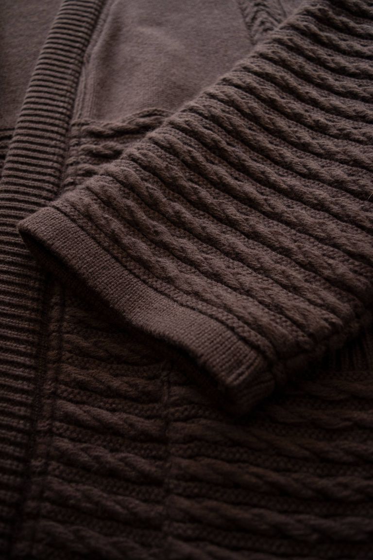YASHIKI - 【ラスト1点】【19AW】Minori Hanten Knit(BROWN) | Salty YASHIKI - 【ラスト1点】【19AW】Minori Hanten Knit(BROWN) | Salty