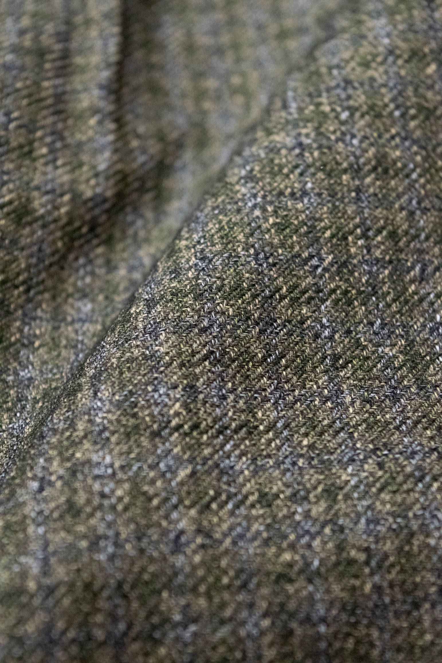 【ラスト1点】【19AW】ウールライクテーパードパンツ(OLIVE CHECK)