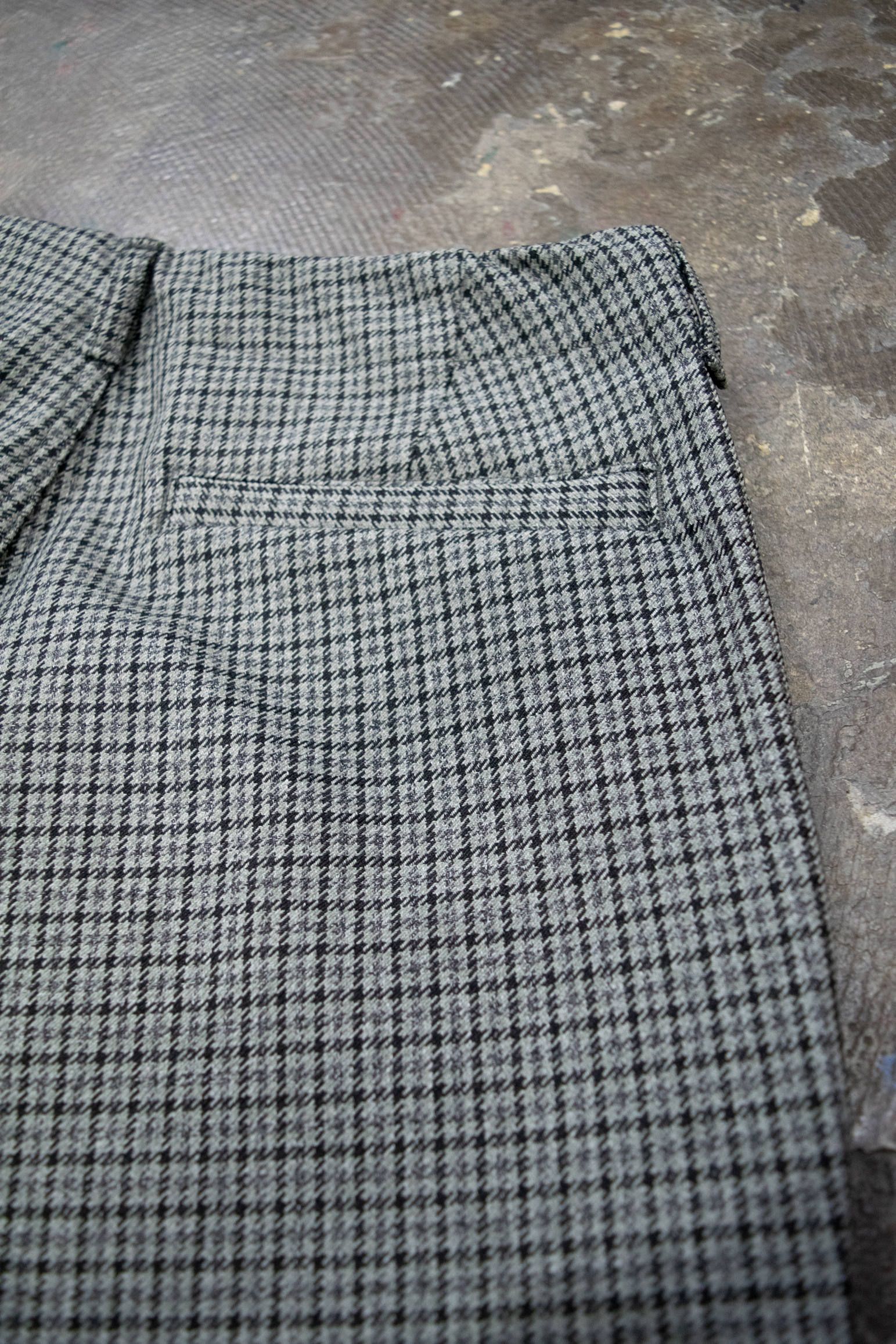 【ラスト1点】ウールライクテーパードパンツ(GRAY CHECK)