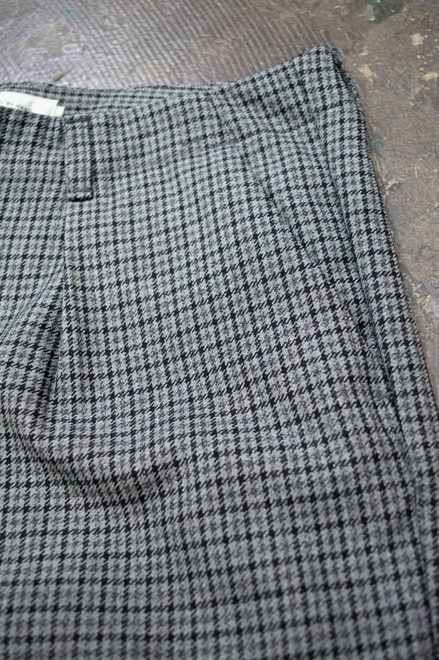 【ラスト1点】ウールライクテーパードパンツ(GRAY CHECK)
