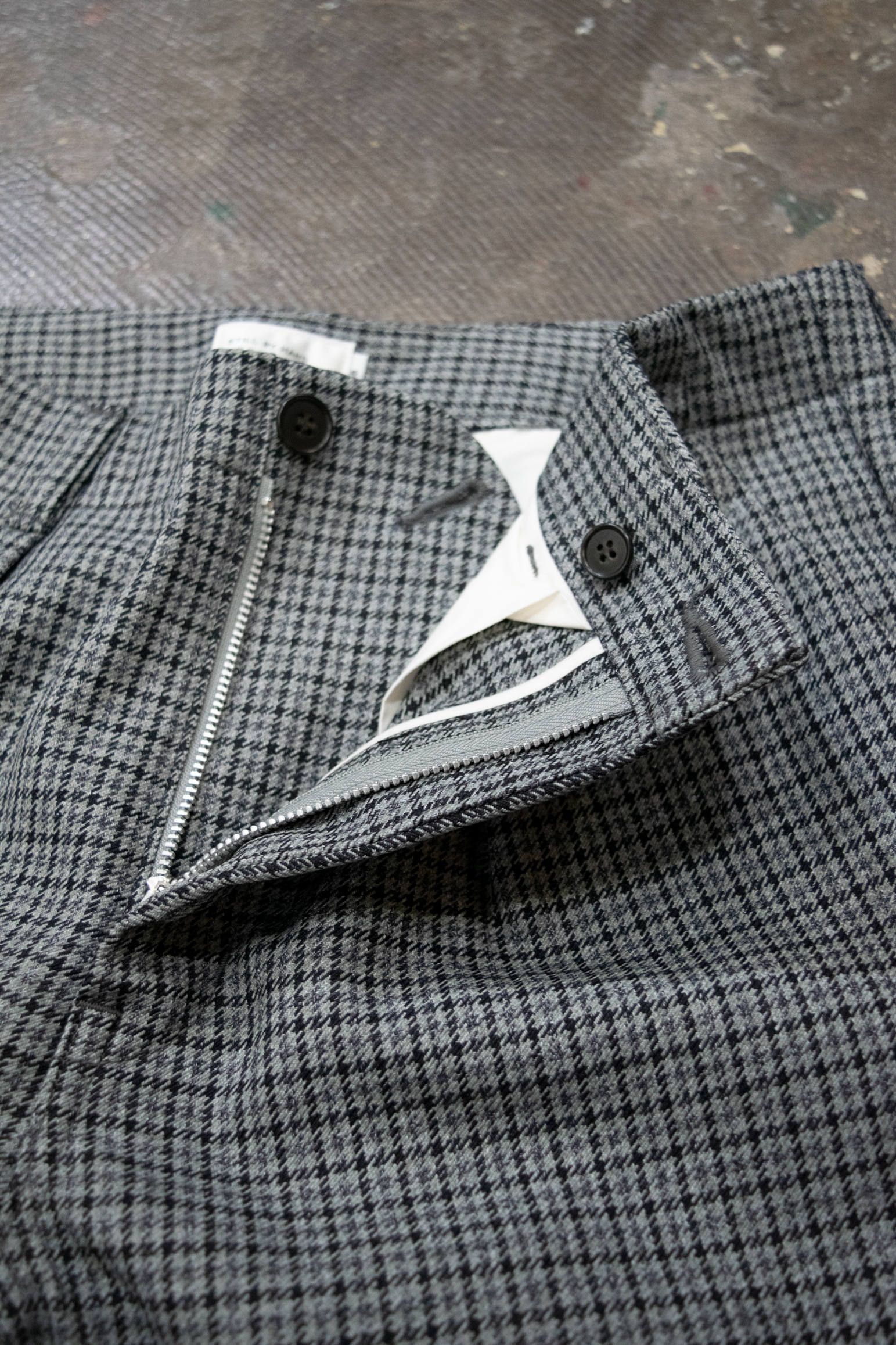【ラスト1点】ウールライクテーパードパンツ(GRAY CHECK)