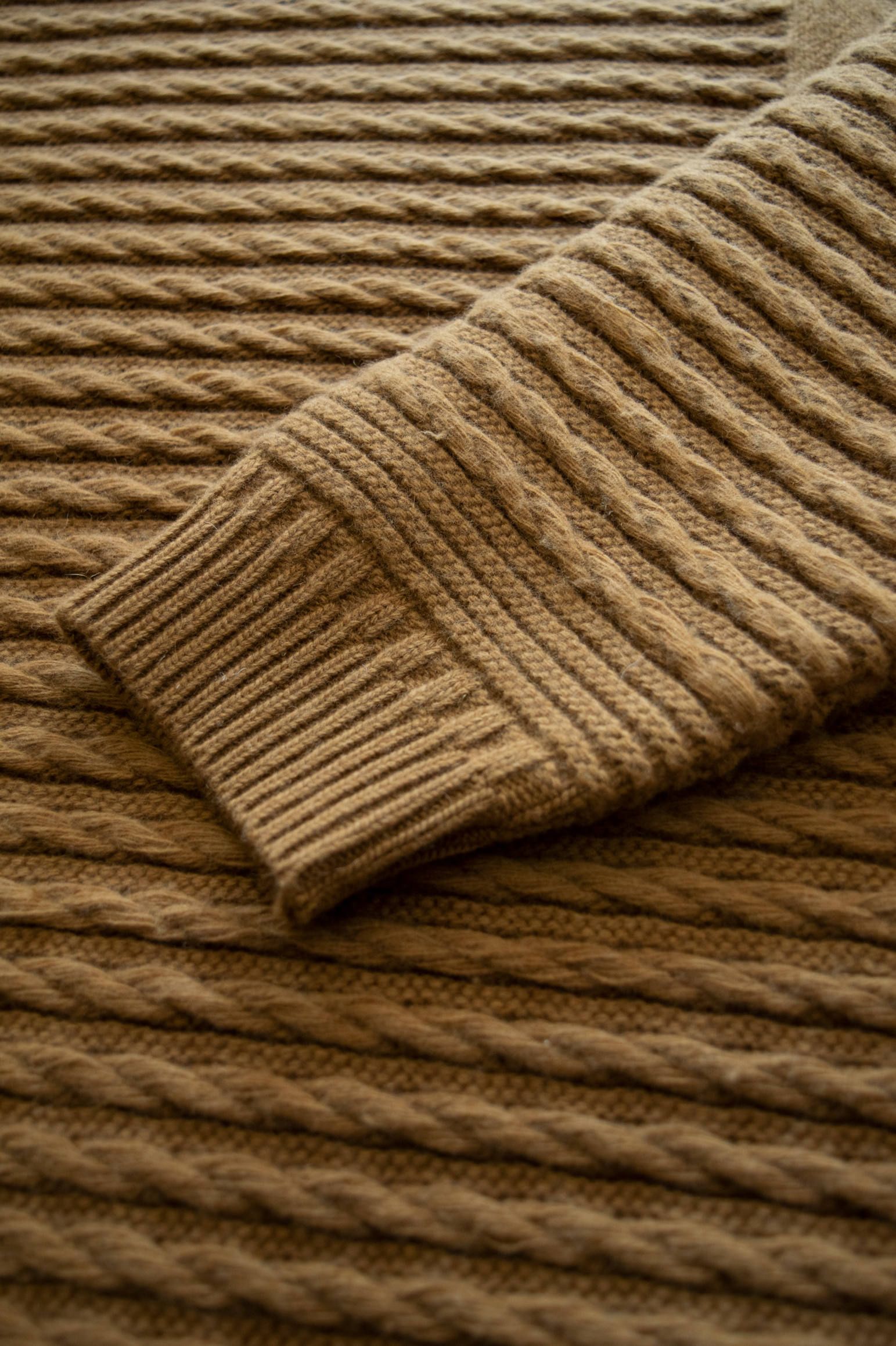 YASHIKI - 【ラスト1点】【19AW】Waranawa Knit(OCHER) | Salty