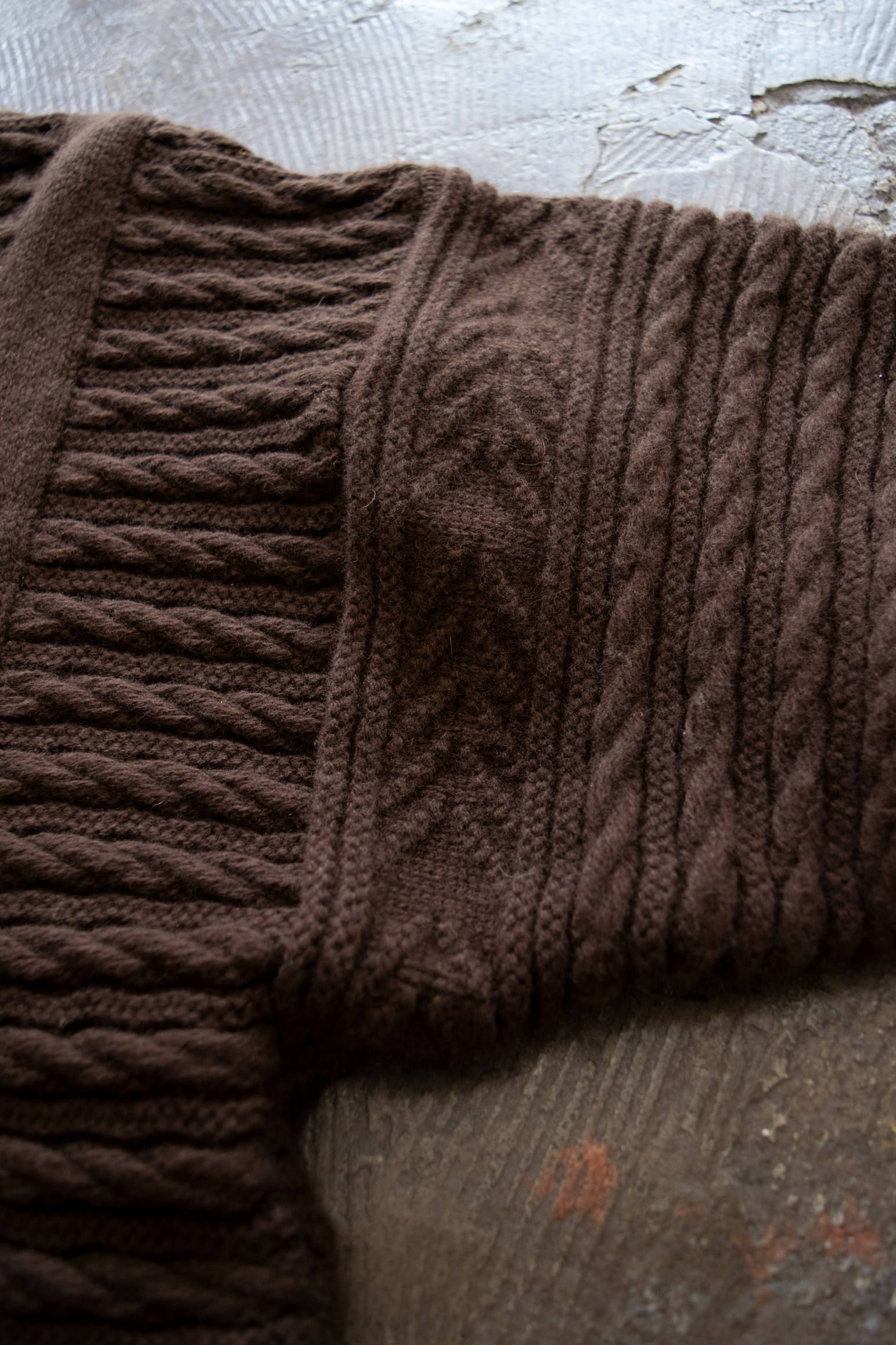 YASHIKI - 【ラスト1点】【19AW】Waranawa Knit(BROWN) | Salty