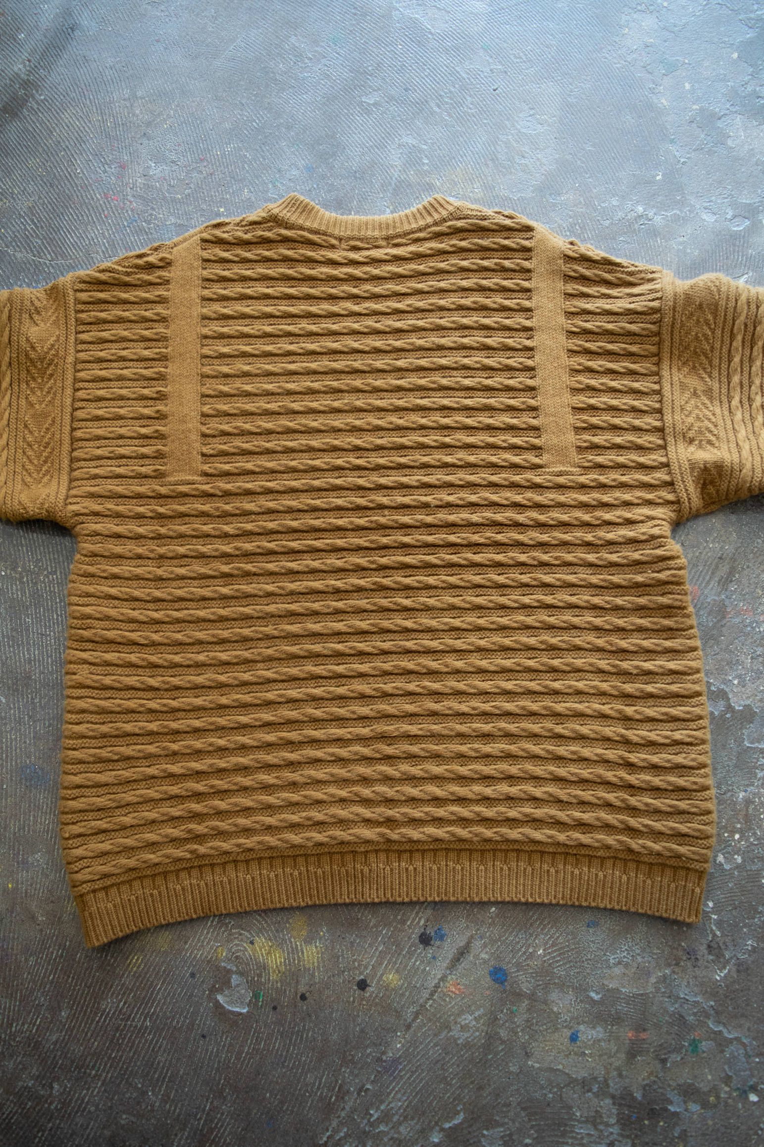 YASHIKI - 【ラスト1点】【19AW】Waranawa Knit(OCHER) | Salty