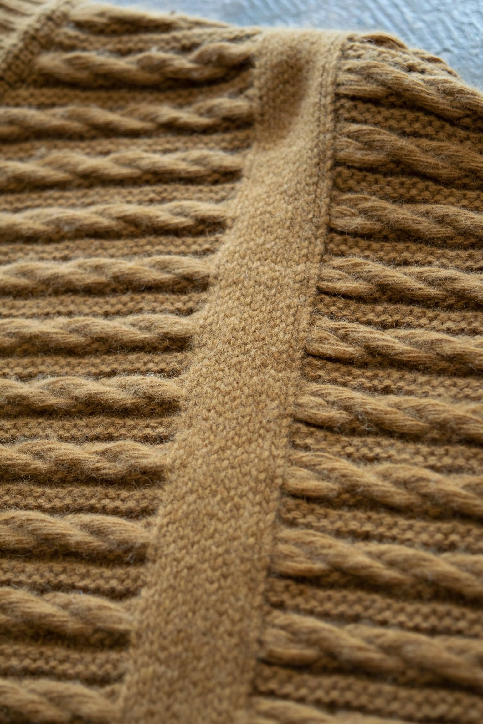 YASHIKI - 【ラスト1点】【19AW】Waranawa Knit(OCHER) | Salty