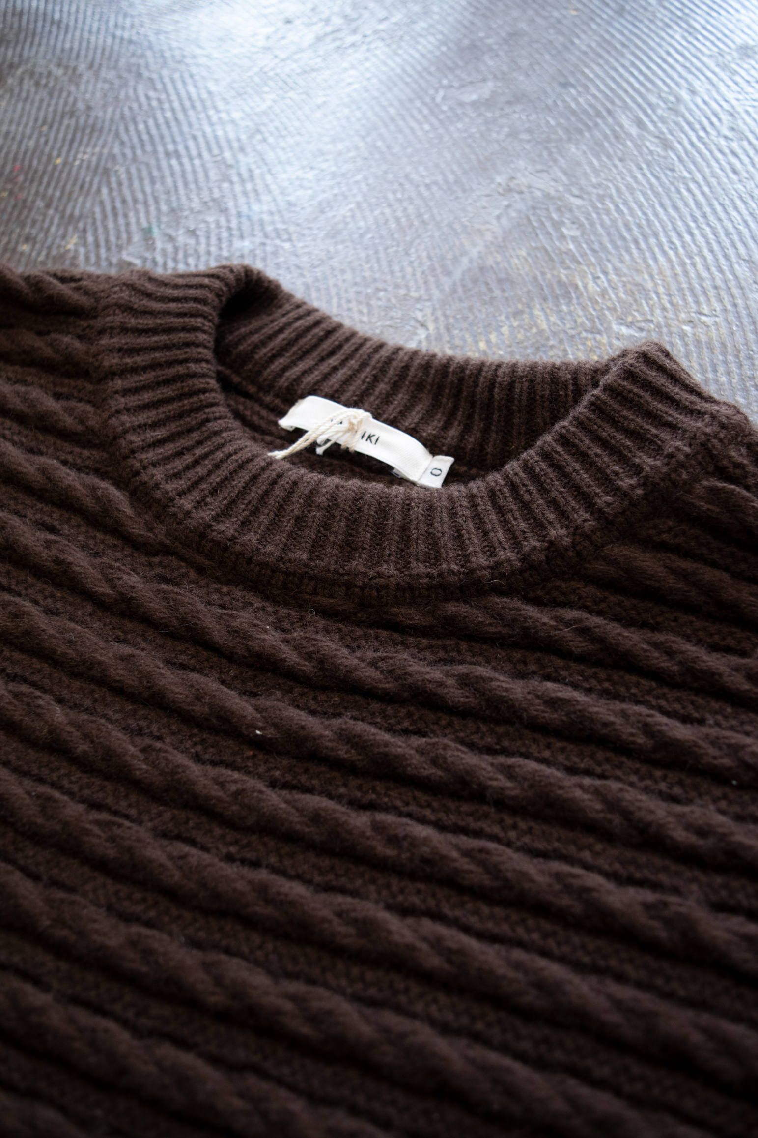 YASHIKI - 【ラスト1点】【19AW】Waranawa Knit(BROWN) | Salty