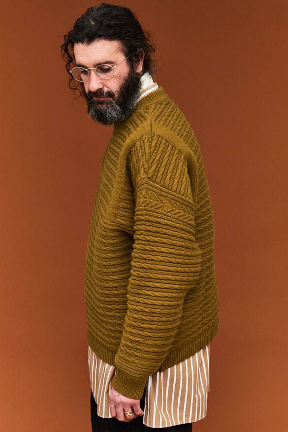 YASHIKI - 【ラスト1点】【19AW】Waranawa Knit(BROWN) | Salty