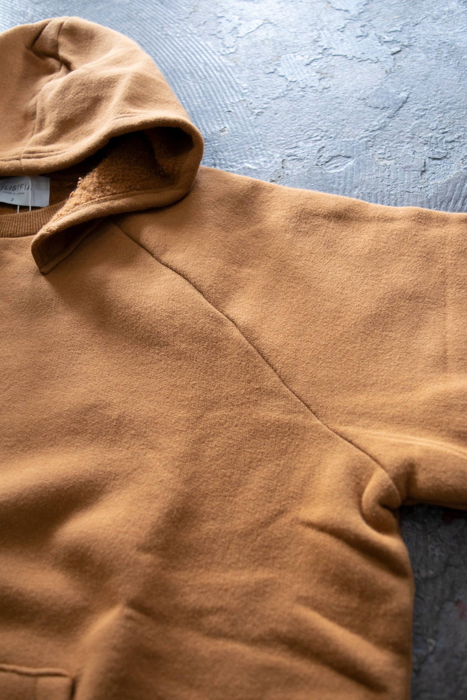 Long Sleeve After Hooded/フード後付けプルオーバーパーカ(CAMEL)