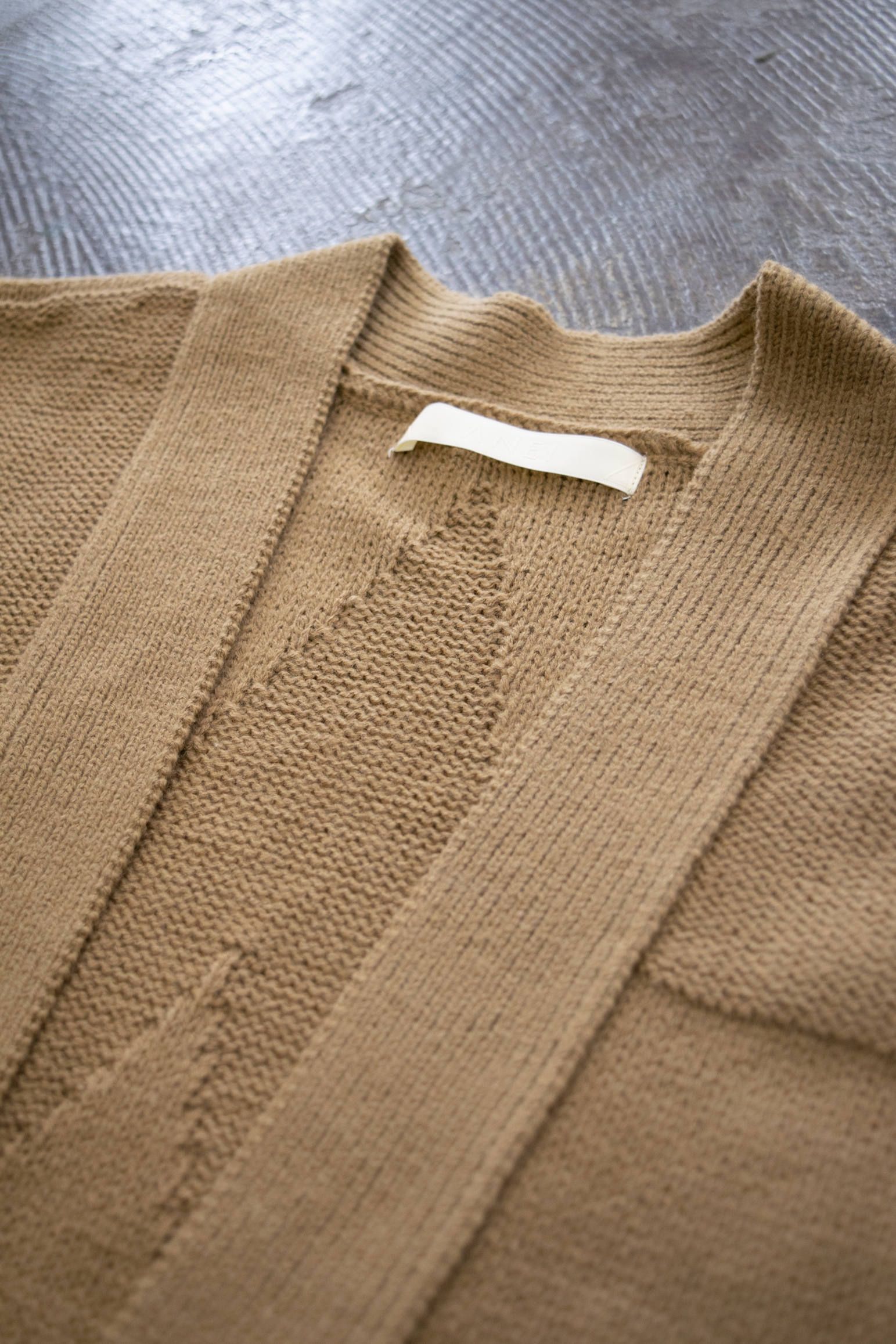 【ラスト1点】Switch Knit Coat "A"/スイッチニットコート(CAMEL)
