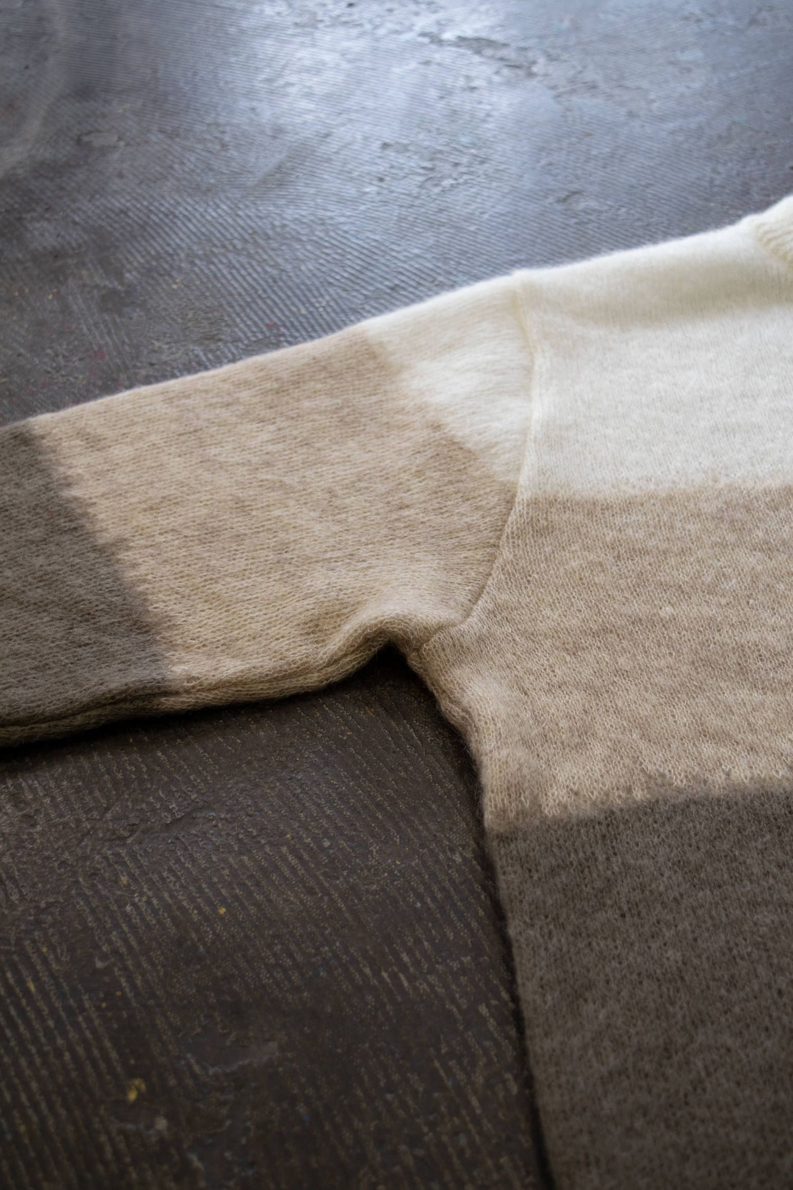 【ラスト1点】【19AW】Mohair Gradation Knit/モヘアグラデーションニット(BEIGE)