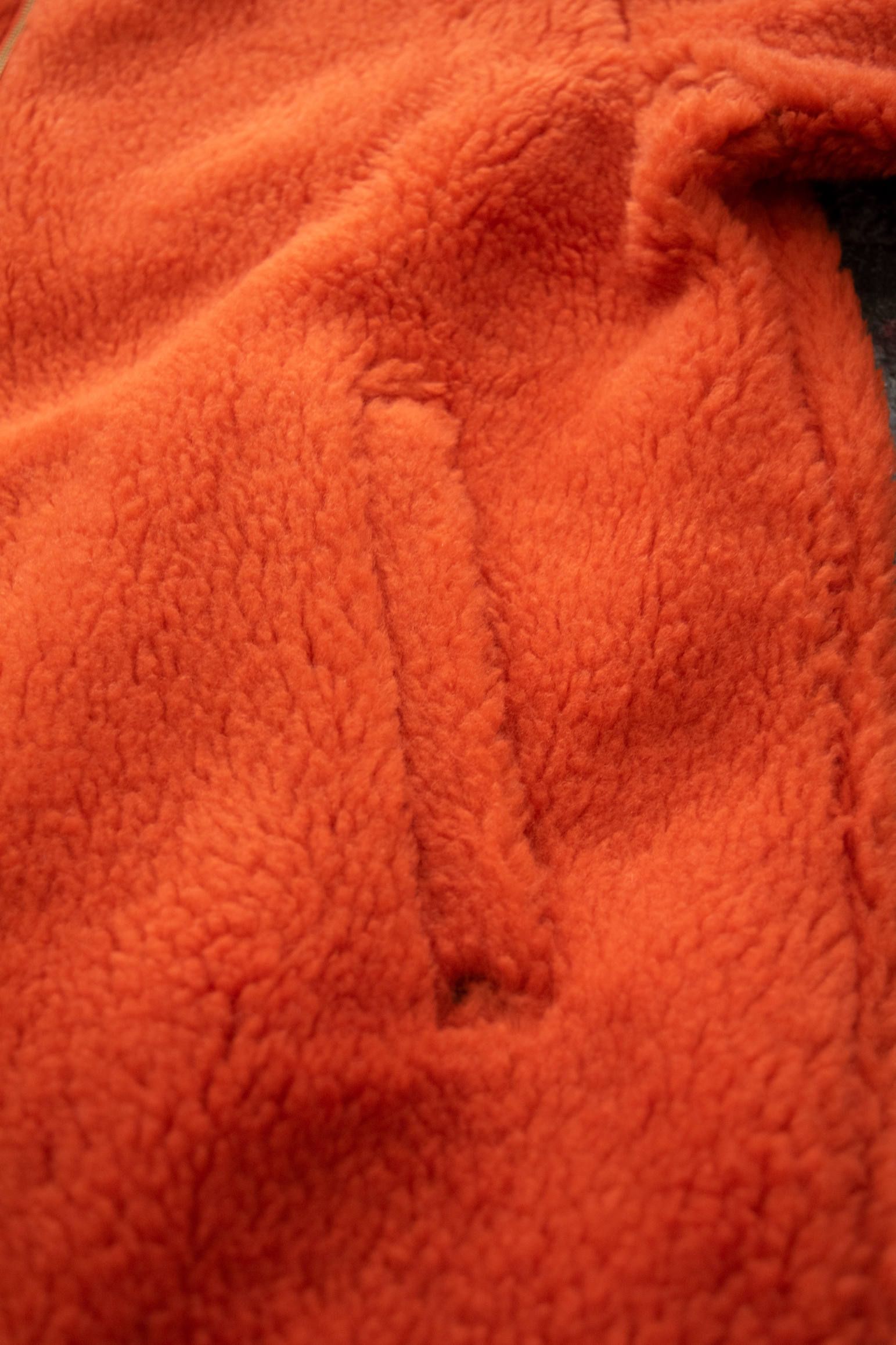 【ラスト1点】Half Zip Layered/ハーフジップレイヤード(ORANGE)