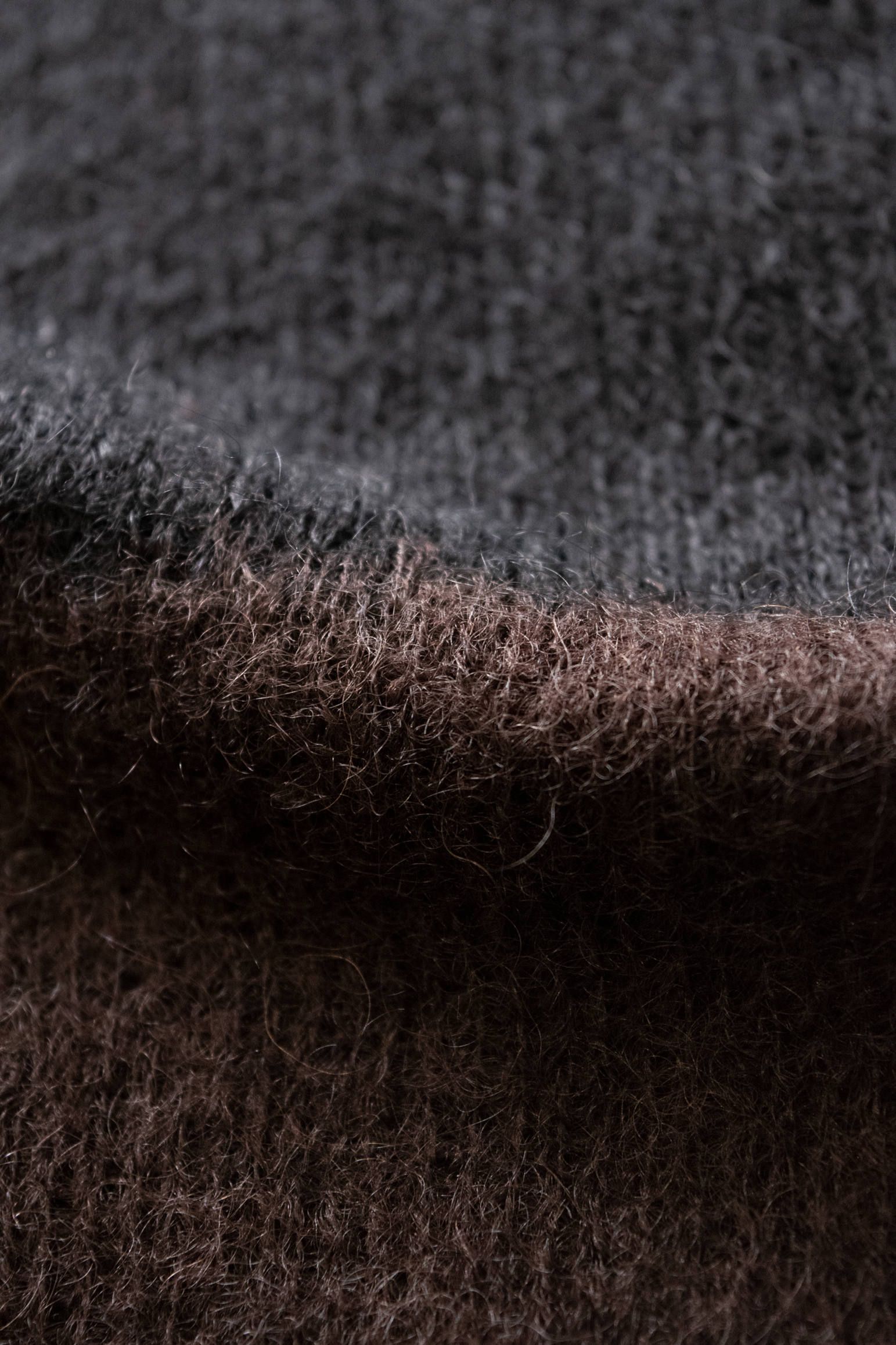【ラスト1点】【19AW】Mohair Gradation Knit/モヘアグラデーションニット(BROWN)