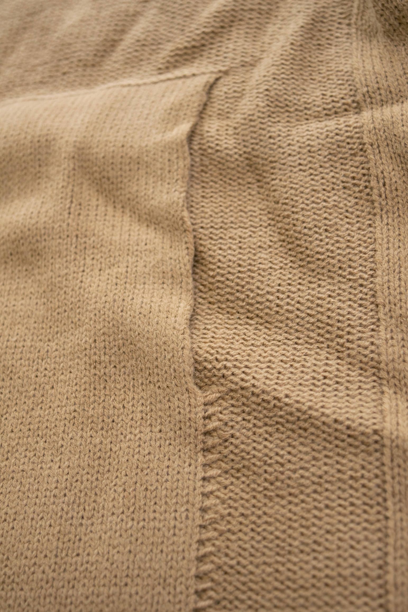 【ラスト1点】Switch Knit Coat "A"/スイッチニットコート(CAMEL)