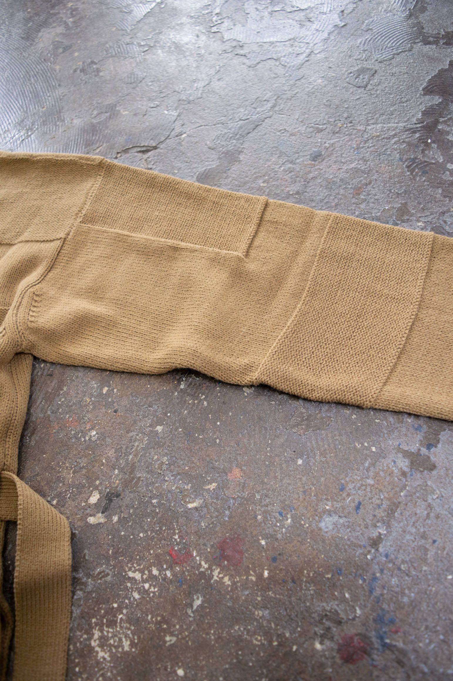 【ラスト1点】Switch Knit Coat "A"/スイッチニットコート(CAMEL)