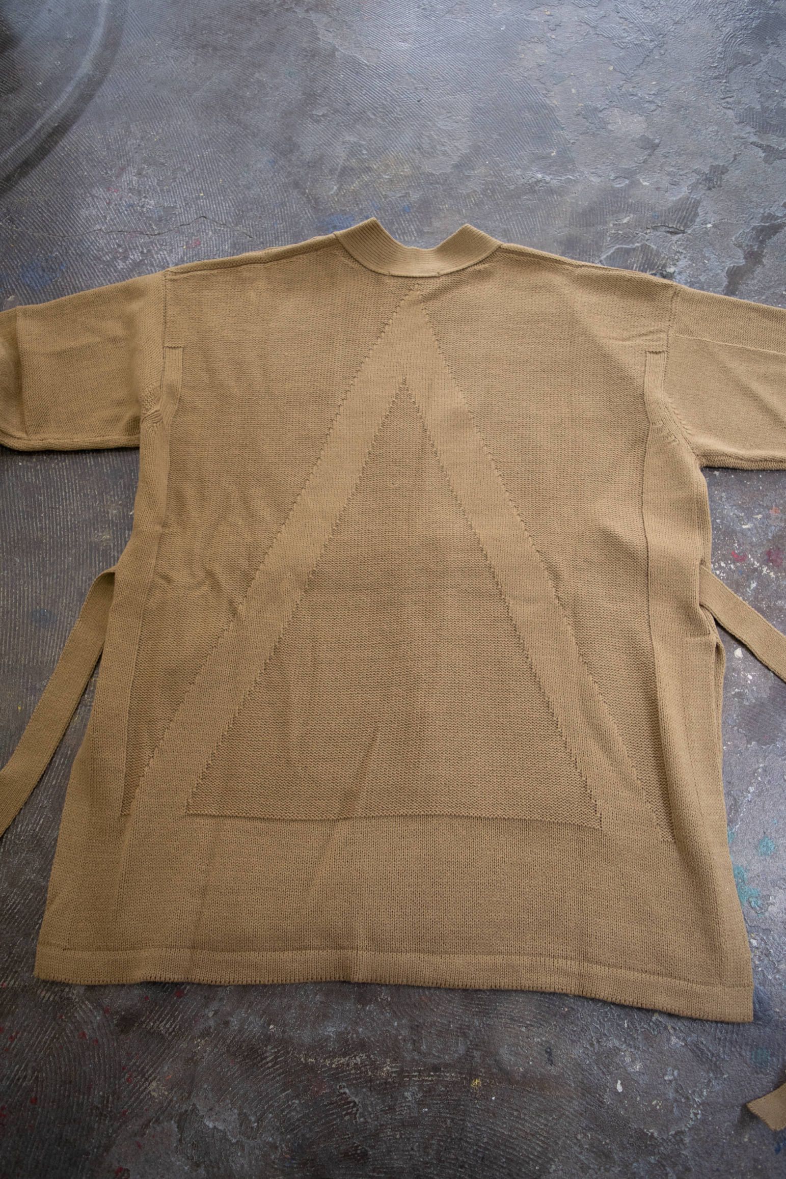 【ラスト1点】Switch Knit Coat "A"/スイッチニットコート(CAMEL)