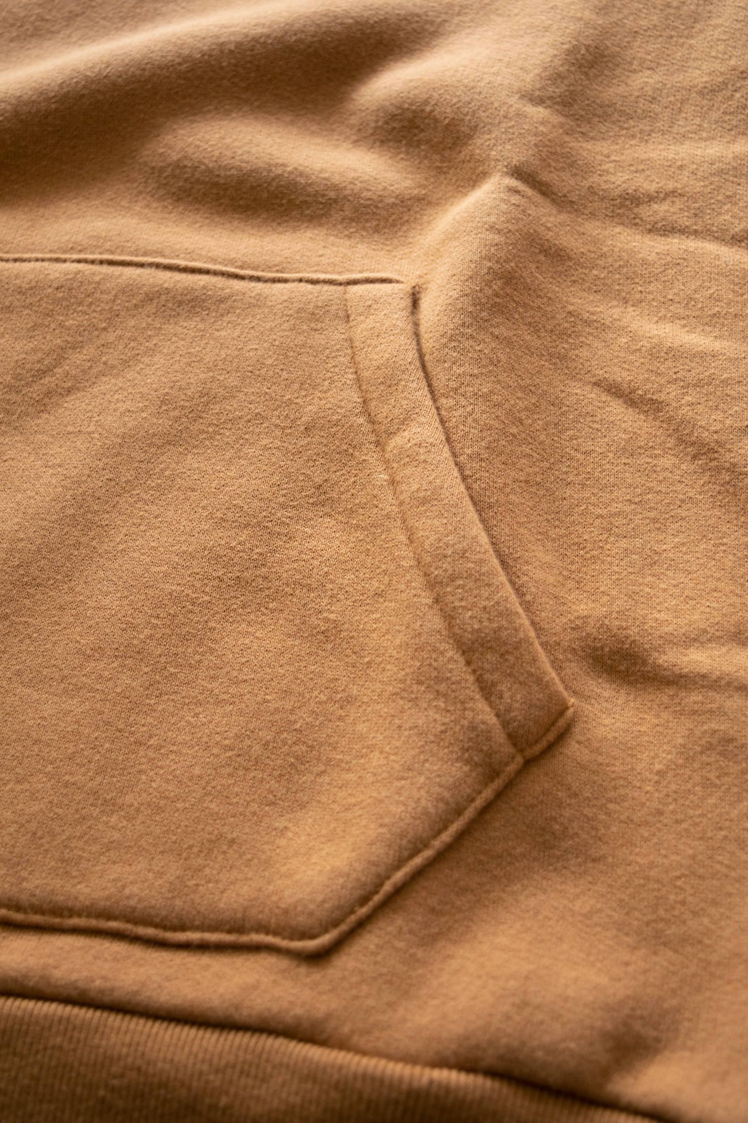 Long Sleeve After Hooded/フード後付けプルオーバーパーカ(CAMEL)