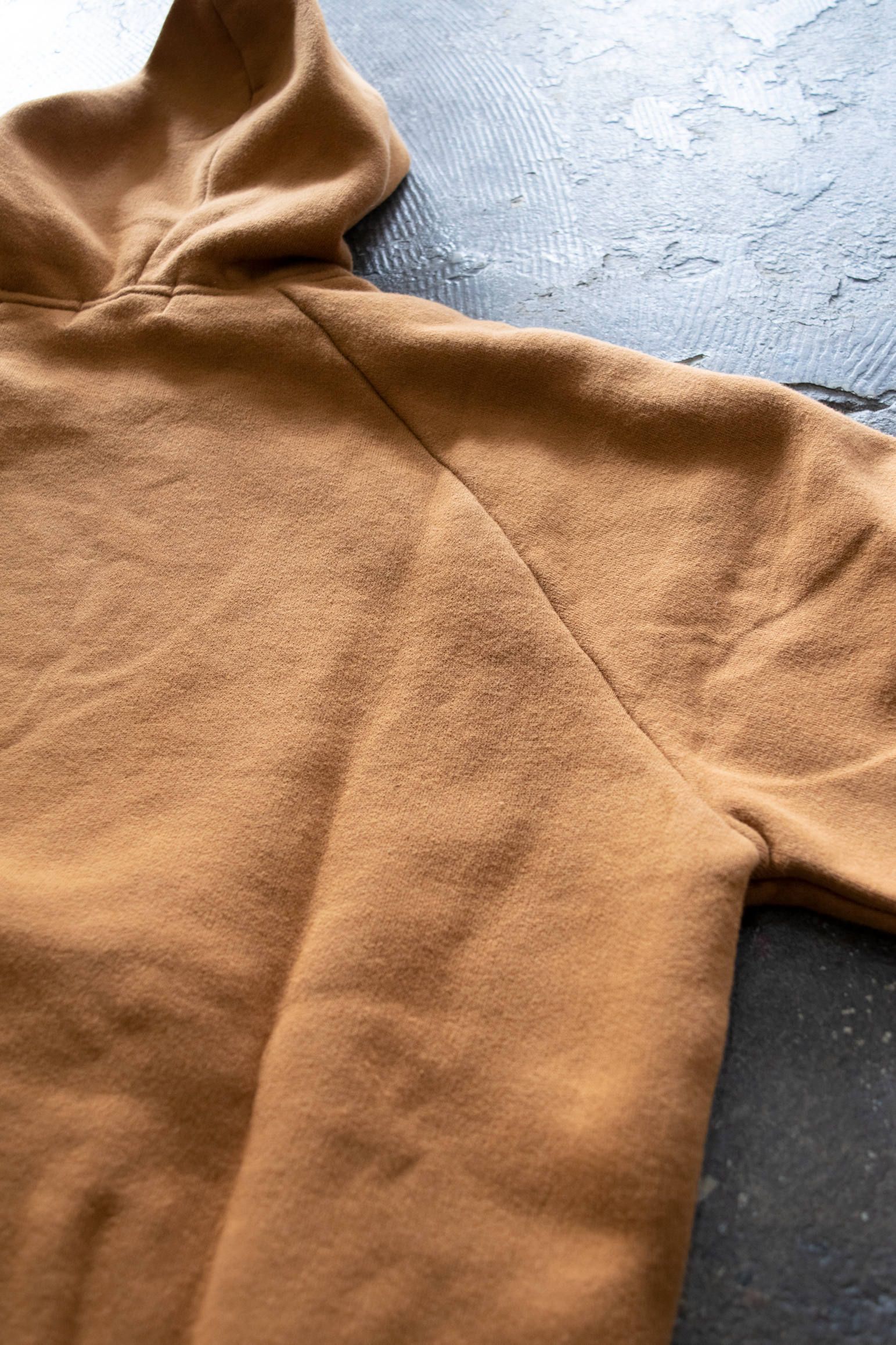 Long Sleeve After Hooded/フード後付けプルオーバーパーカ(CAMEL)