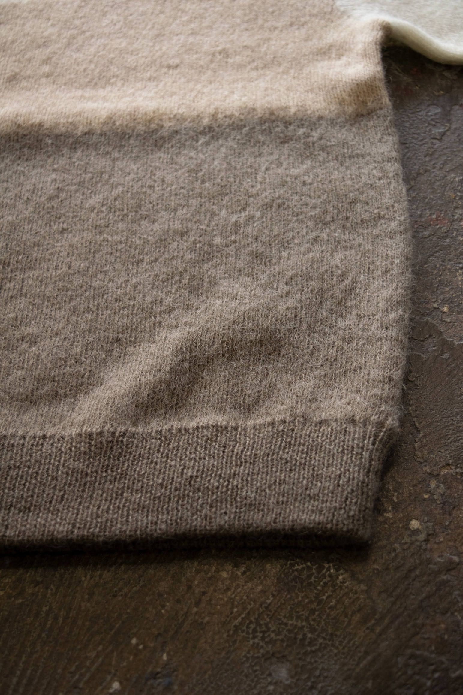 【ラスト1点】【19AW】Mohair Gradation Knit/モヘアグラデーションニット(BEIGE)