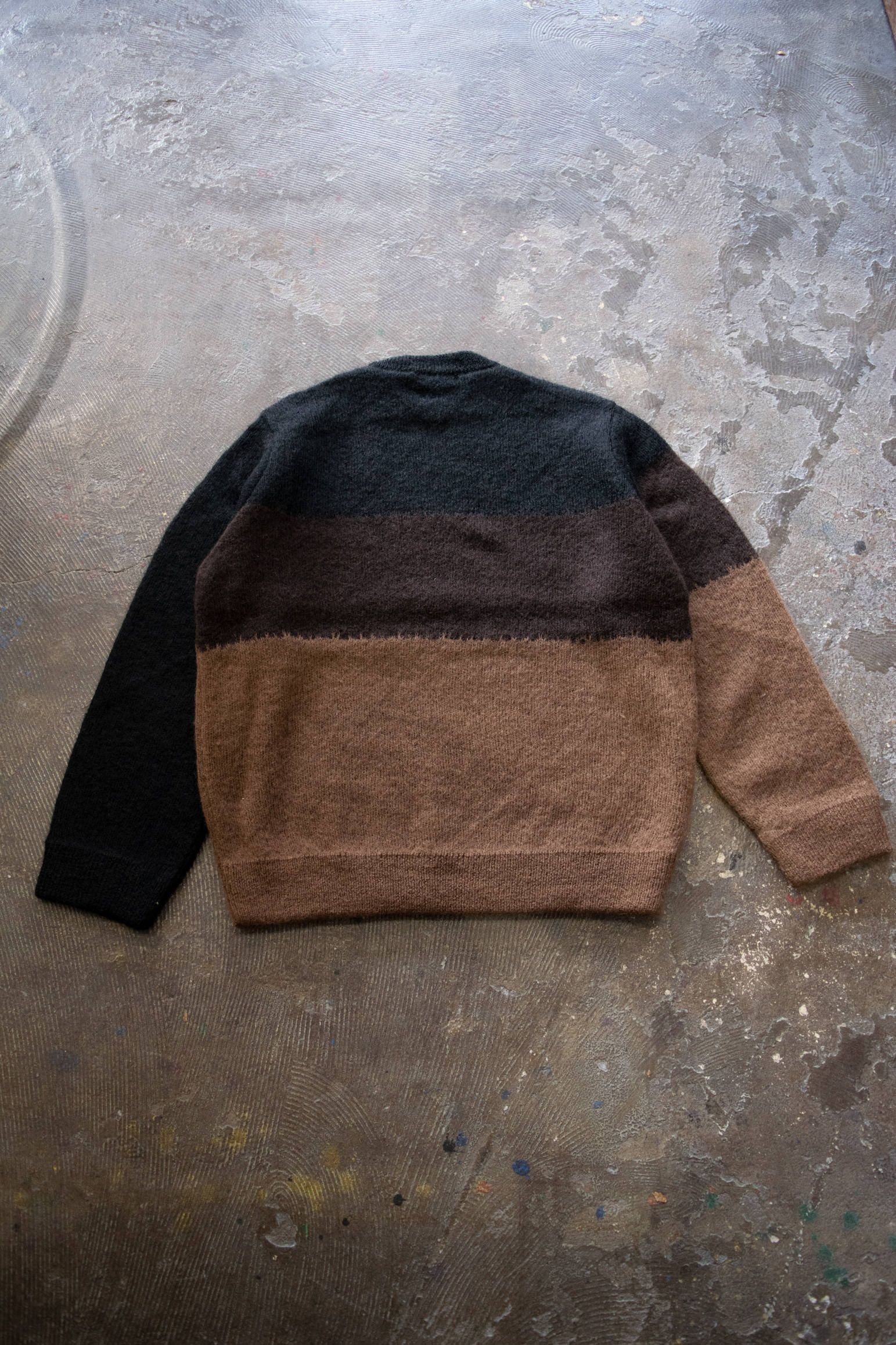 【ラスト1点】【19AW】Mohair Gradation Knit/モヘアグラデーションニット(BROWN)