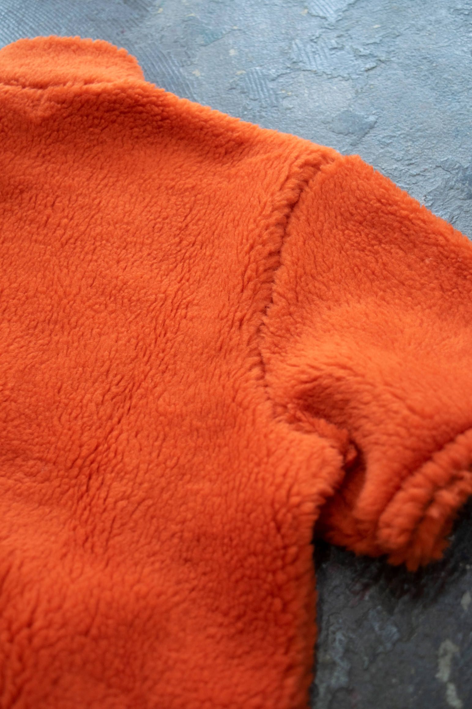 【ラスト1点】Half Zip Layered/ハーフジップレイヤード(ORANGE)