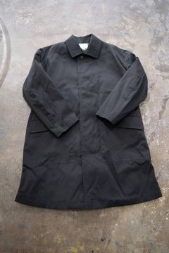 【ラスト1点】コットンライクステンカラーコート(BLACK)