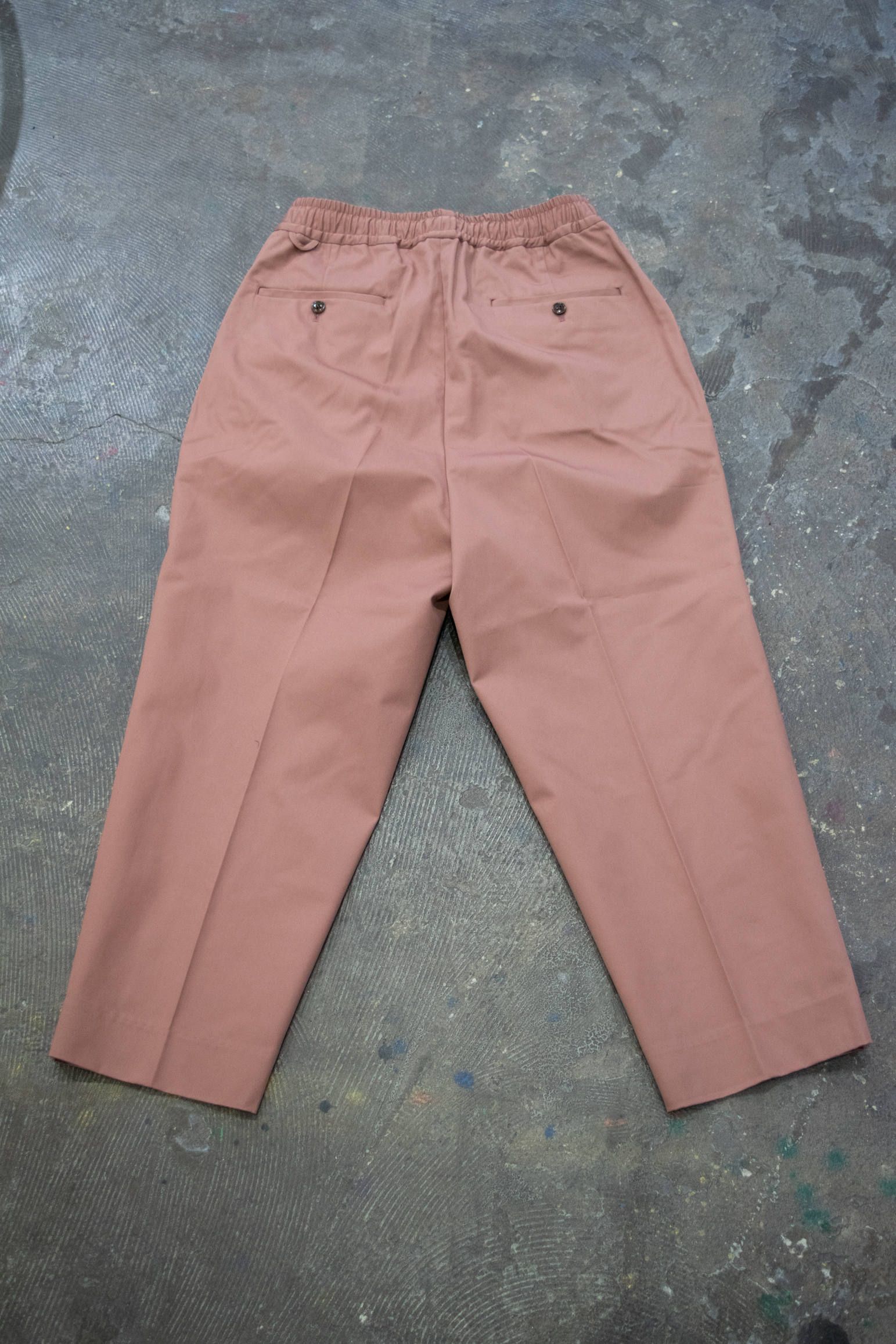 【ラスト1点】INTUCK SLACKS WIDE/ワイドテーパードイージーパンツ(PINK)