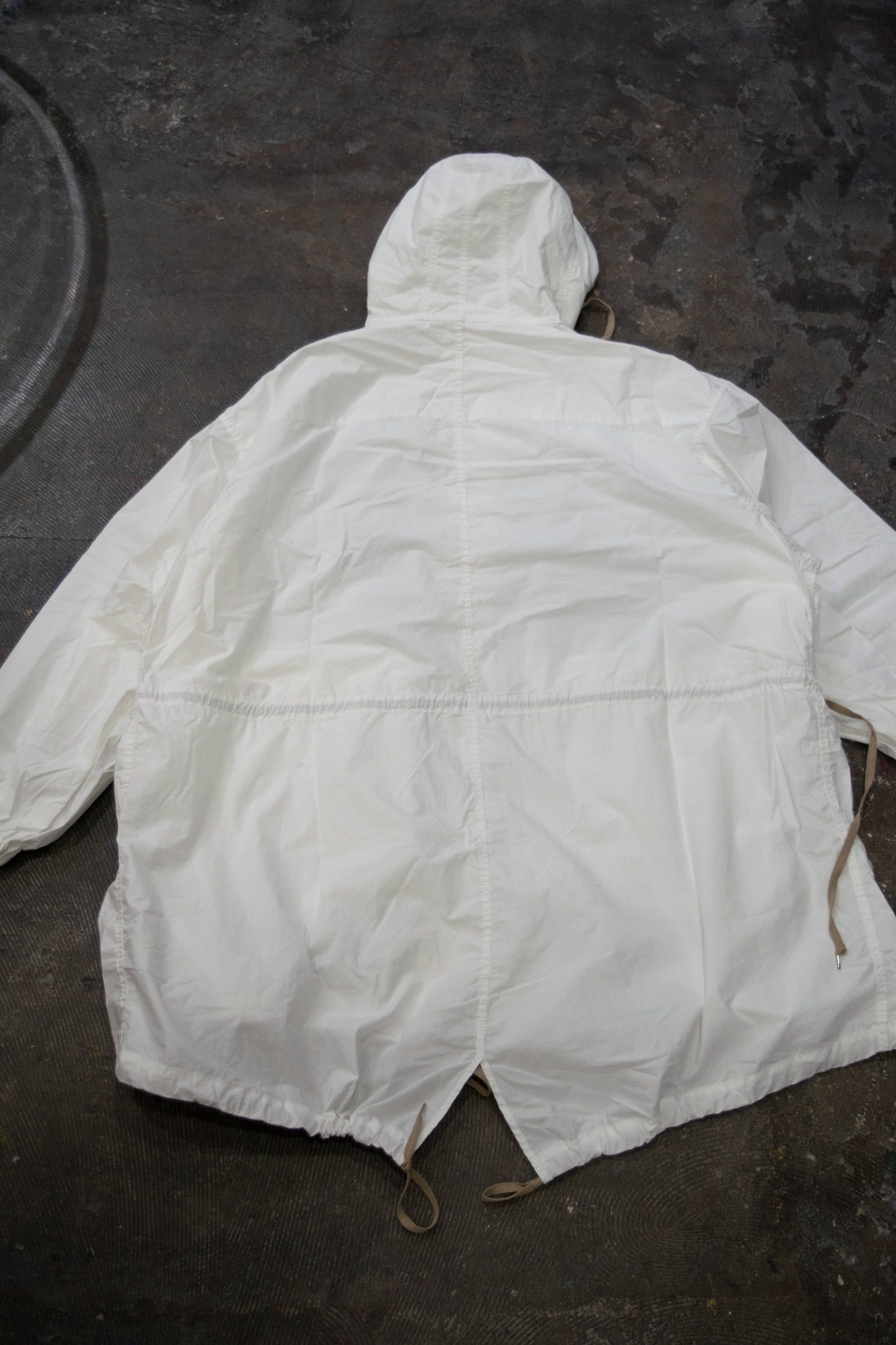 【ラスト1点】Over Hoodie Coat Mil/オーバーサイズフーディーコート(WHITE)