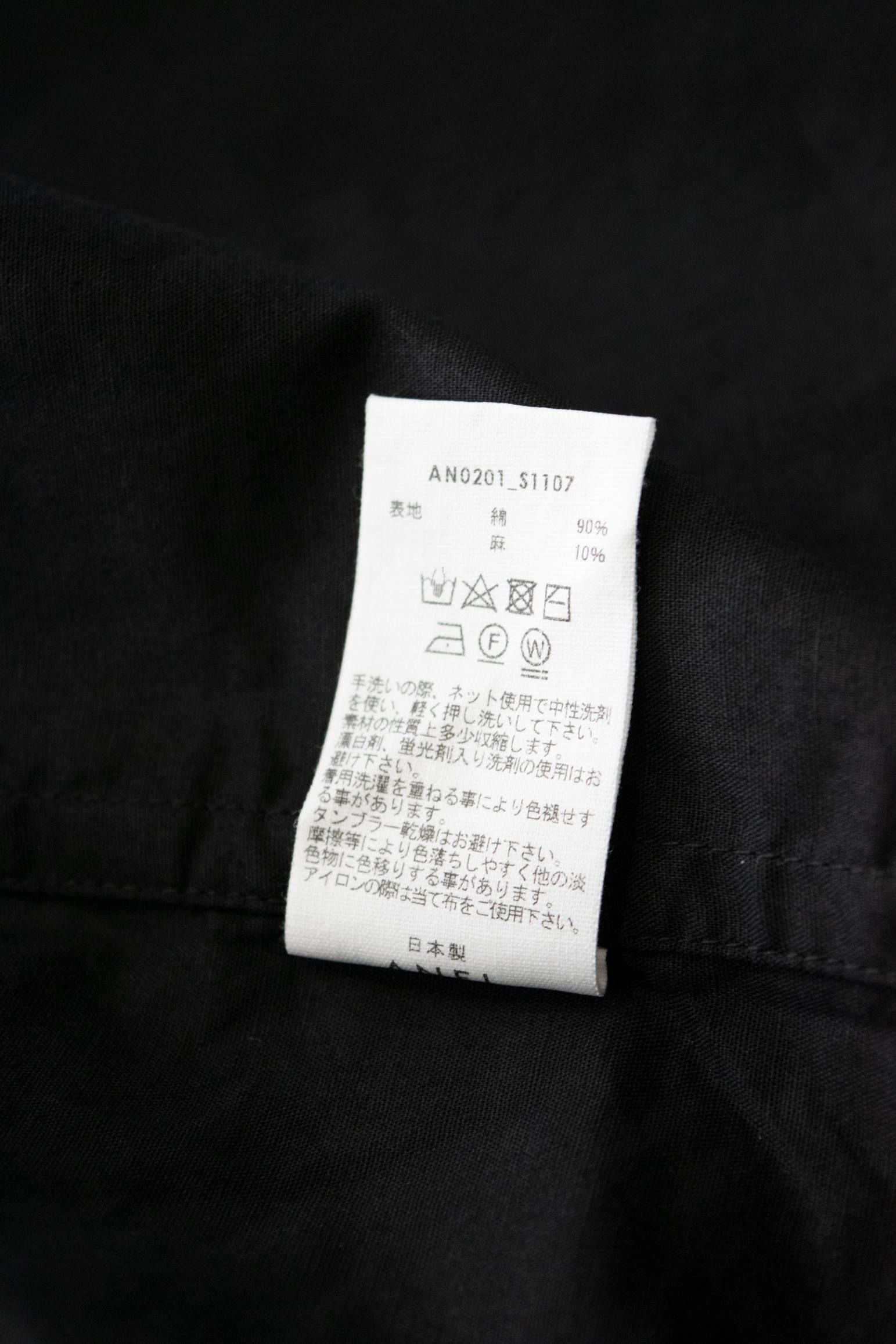【ラスト1点】CROSSOVER SHIRT/クロスオーバーシャツ(BLACK)