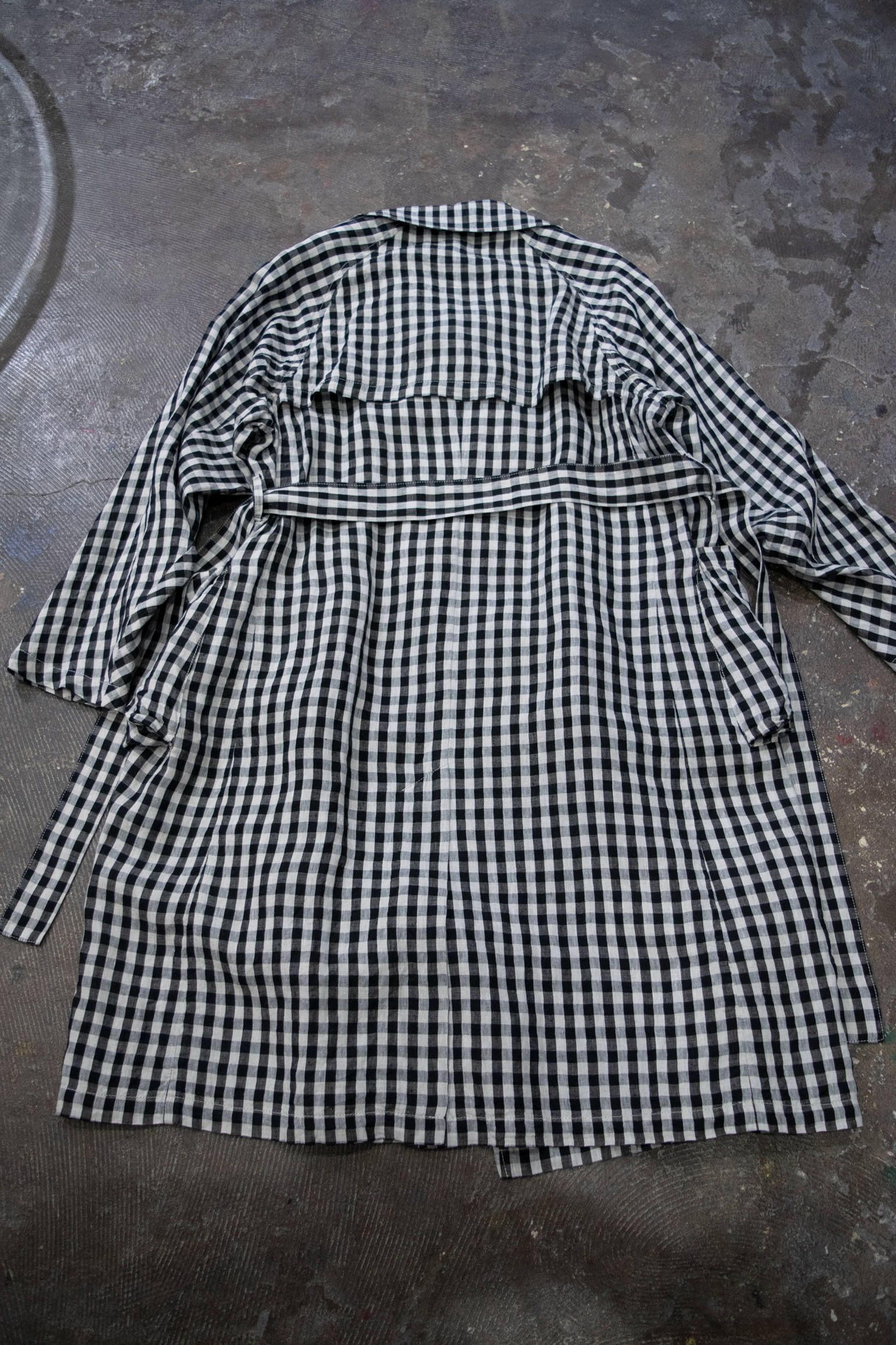 【ラスト1点】LINEN OVER COAT/リネンオーバーコート(GRAY)【ユニセックス】