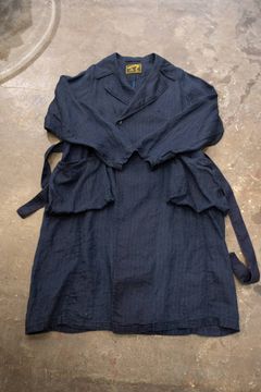 【ラスト1点】LINEN OVER COAT/リネンオーバーコート(NAVY)【ユニセックス】