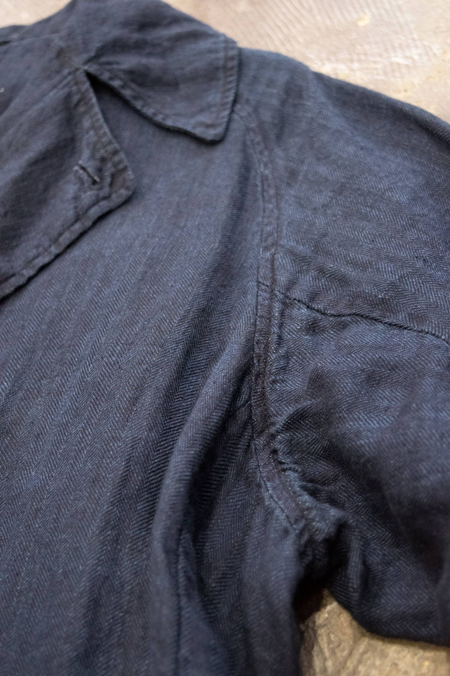 【ラスト1点】LINEN OVER COAT/リネンオーバーコート(NAVY)【ユニセックス】
