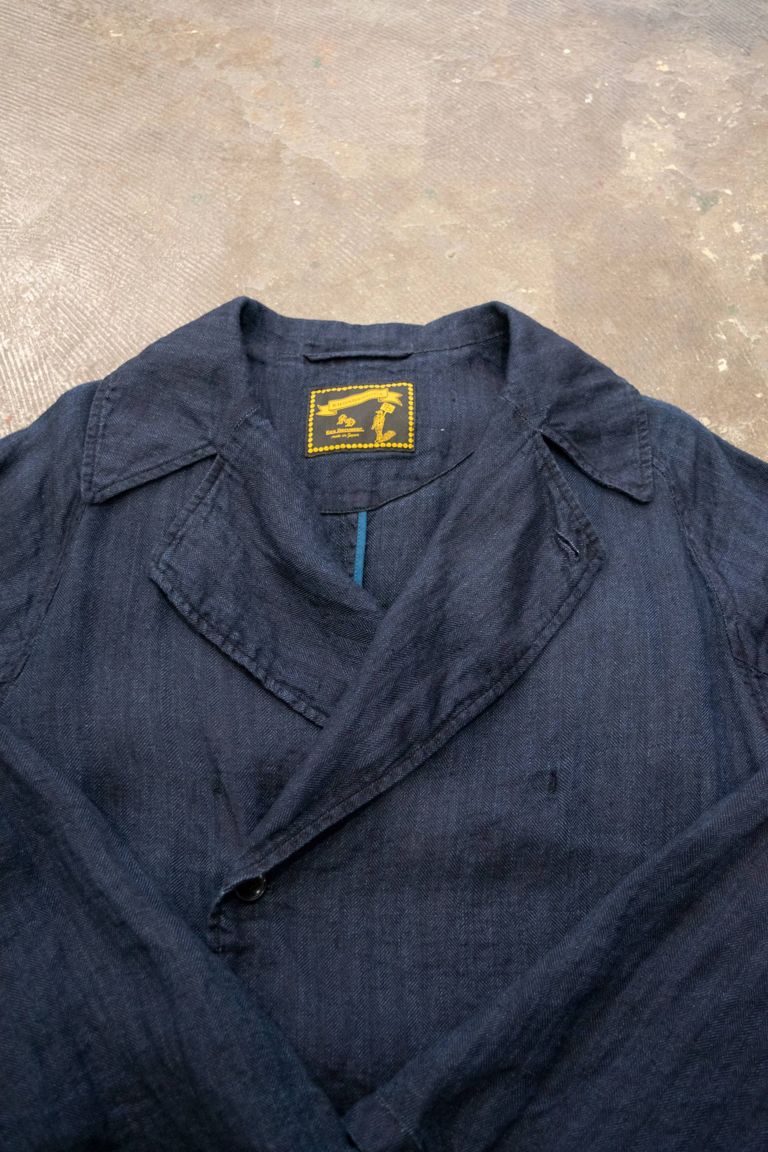 【ラスト1点】LINEN OVER COAT/リネンオーバーコート(NAVY)【ユニセックス】
