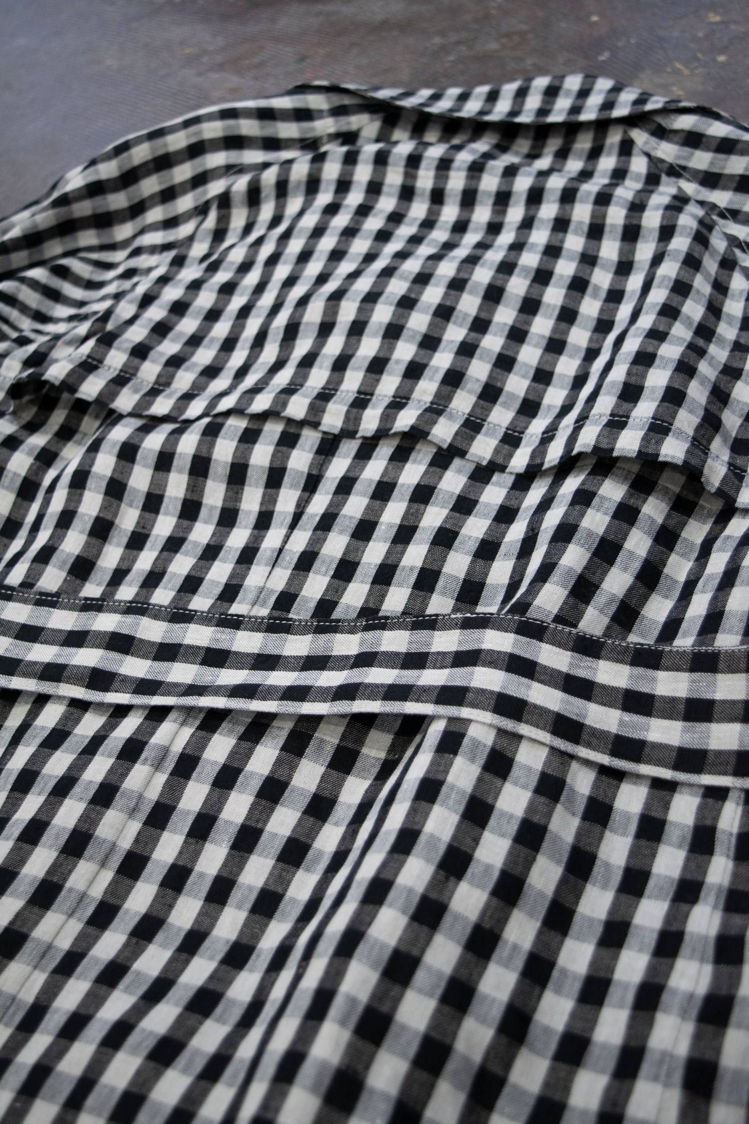 【ラスト1点】LINEN OVER COAT/リネンオーバーコート(GRAY)【ユニセックス】