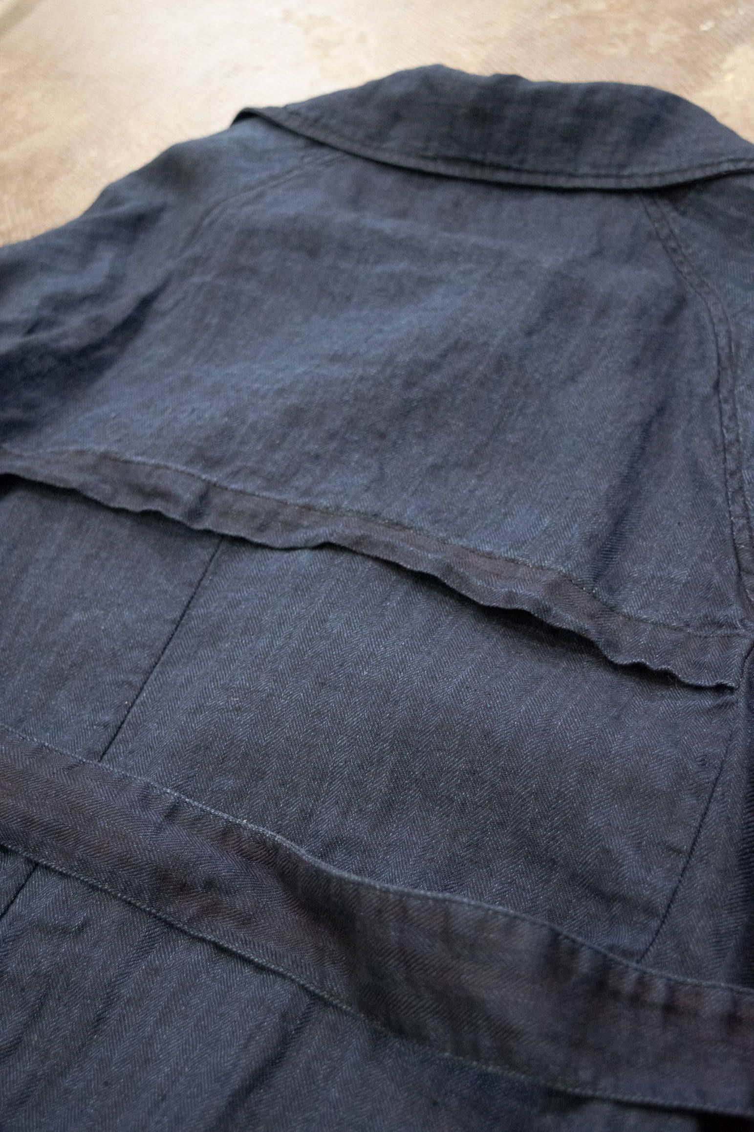 【ラスト1点】LINEN OVER COAT/リネンオーバーコート(NAVY)【ユニセックス】