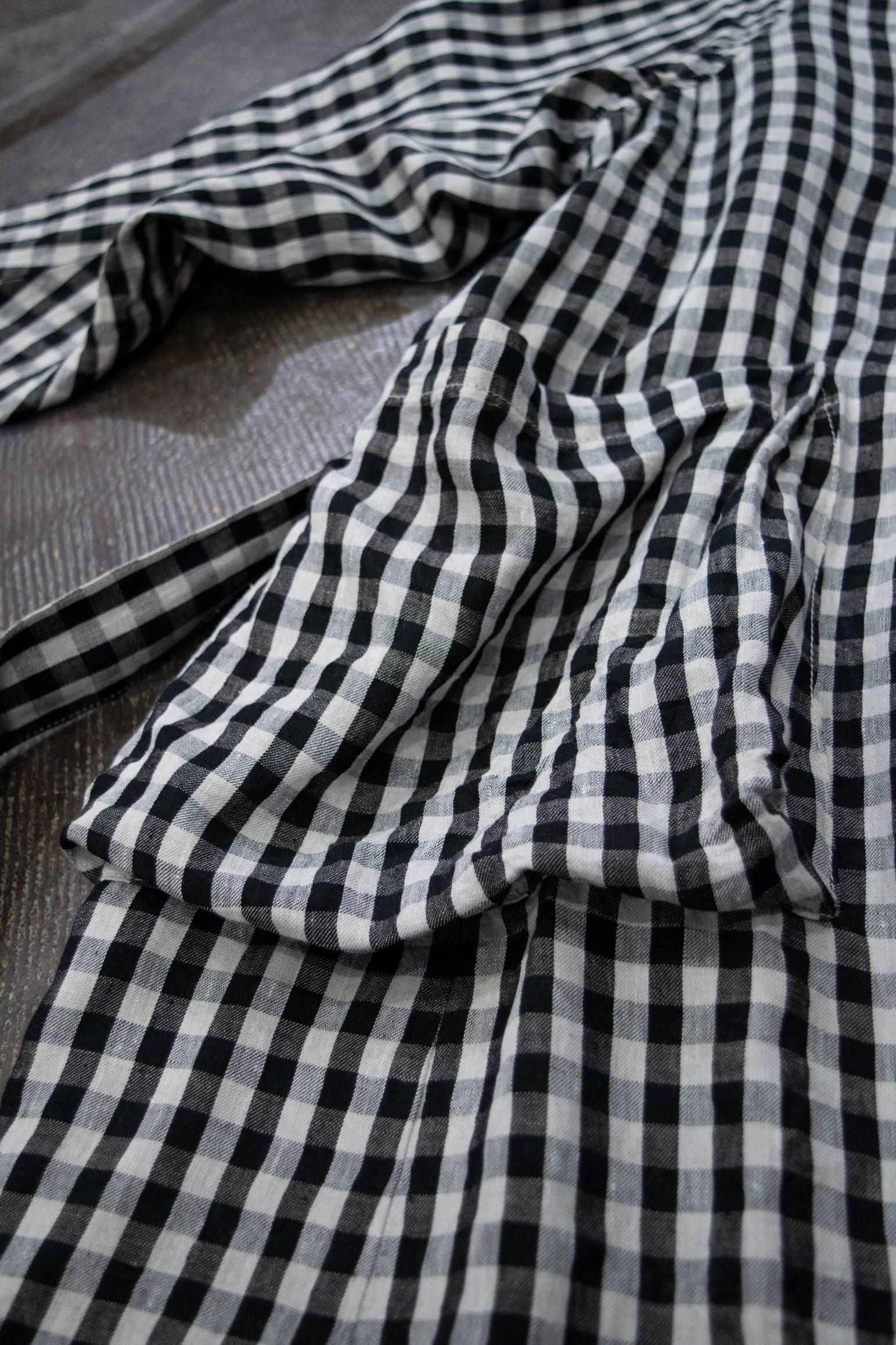 【ラスト1点】LINEN OVER COAT/リネンオーバーコート(GRAY)【ユニセックス】