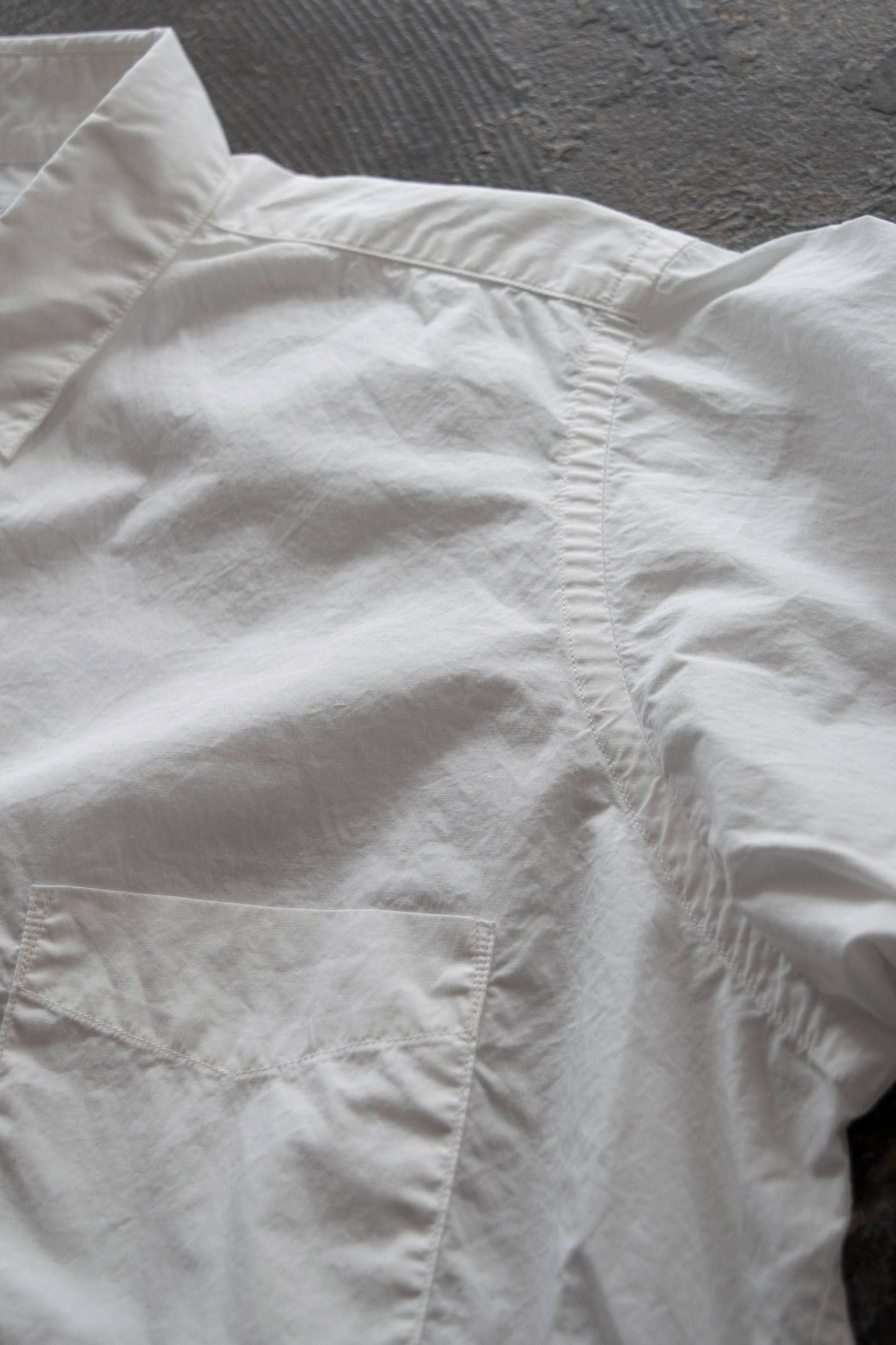 【ラスト1点】スビンコットンタイプライターレギュラーカラーシャツ(WHITE)