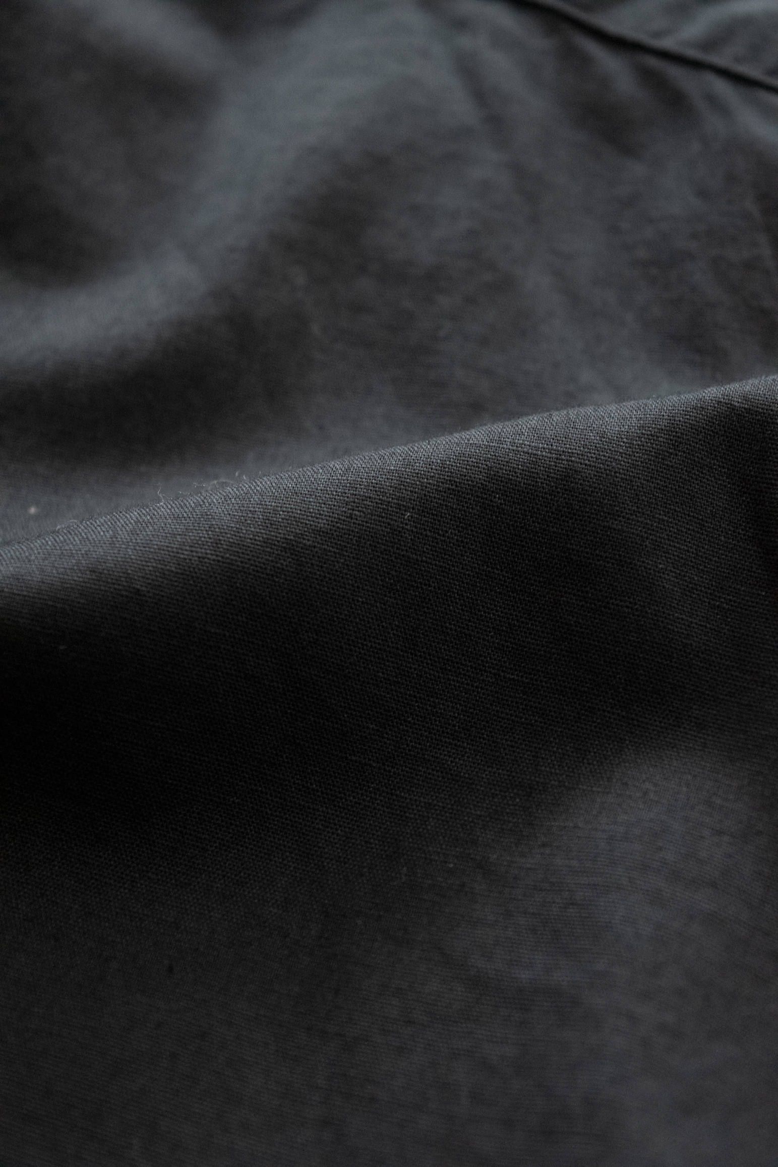 【ラスト1点】Open Neck Tunic/オープンネックチュニック(BLACK)