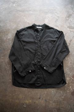 【ラスト1点】Open Neck Tunic/オープンネックチュニック(BLACK)