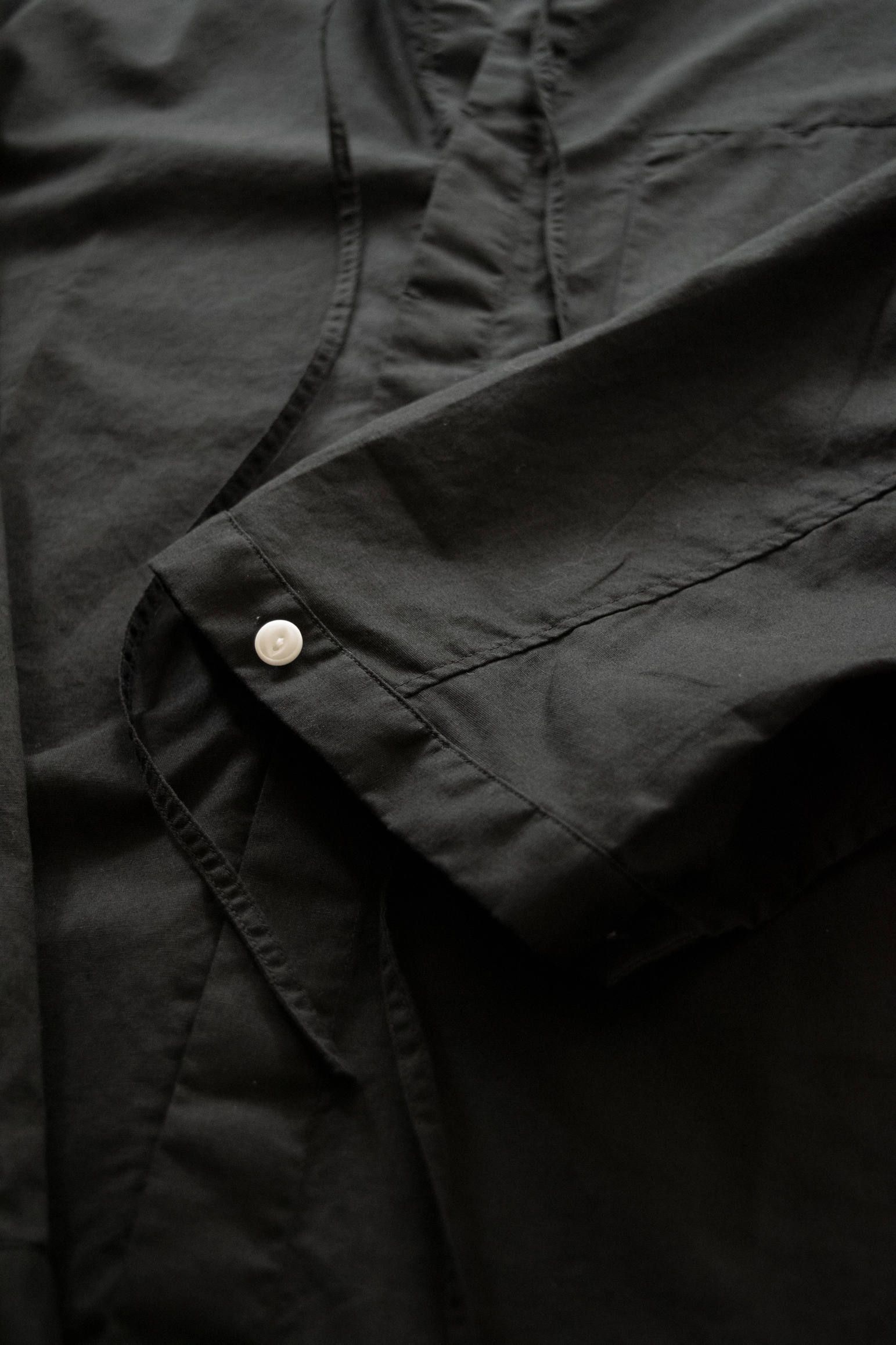 【ラスト1点】Open Neck Tunic/オープンネックチュニック(BLACK)