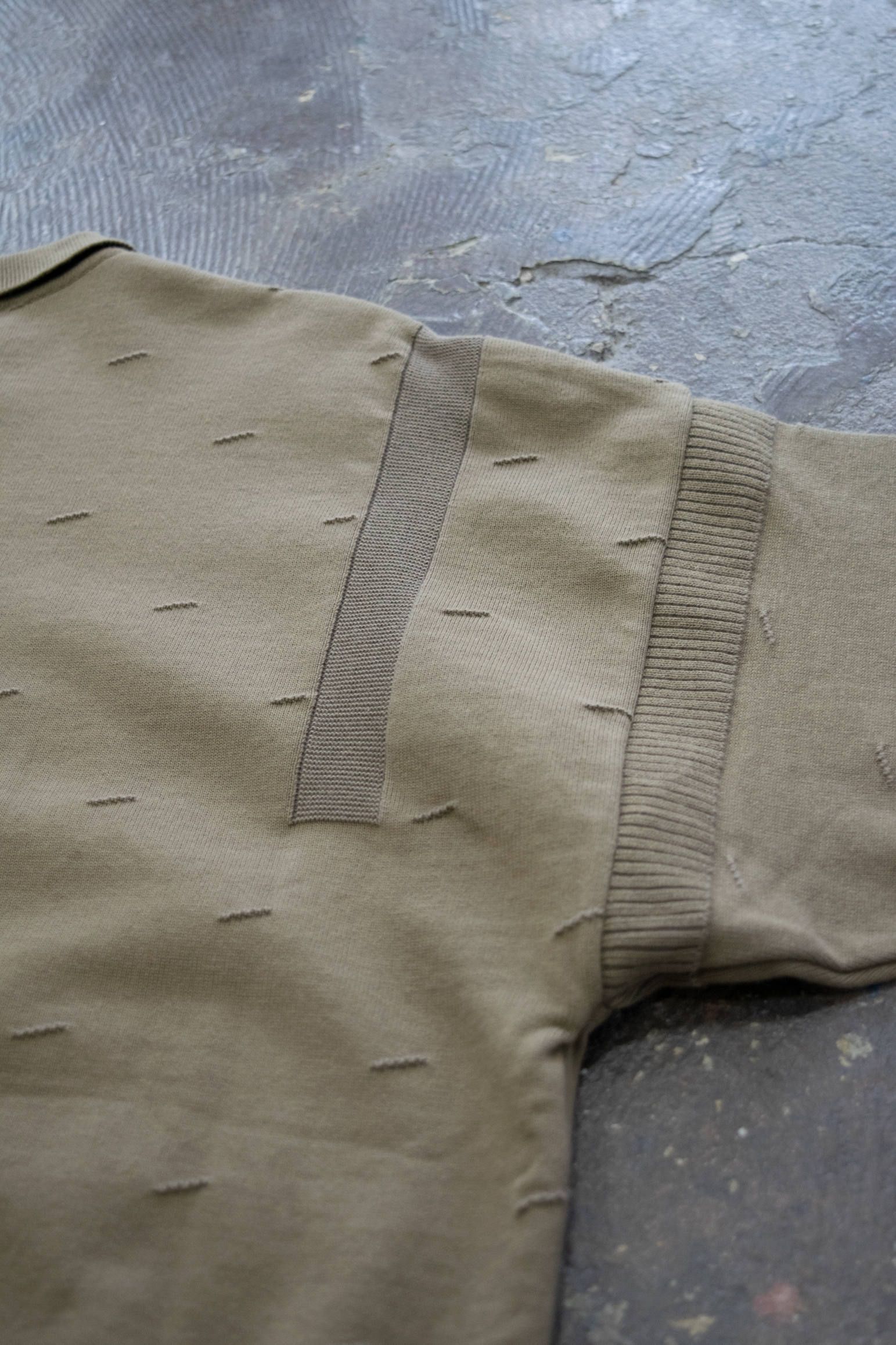 YASHIKI - 【ラスト1点】【20SS】Kumpu Knit Polo(KHAKI BEIGE) | Salty